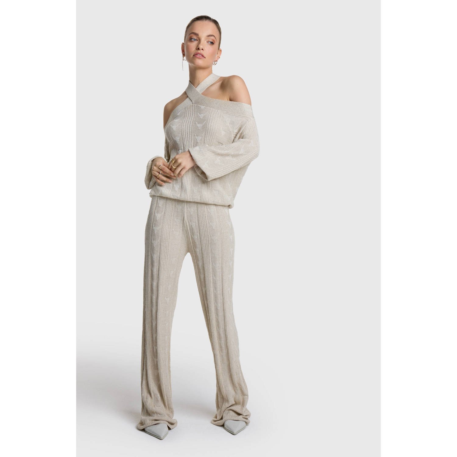 Alix the Label gebreide trui ecru