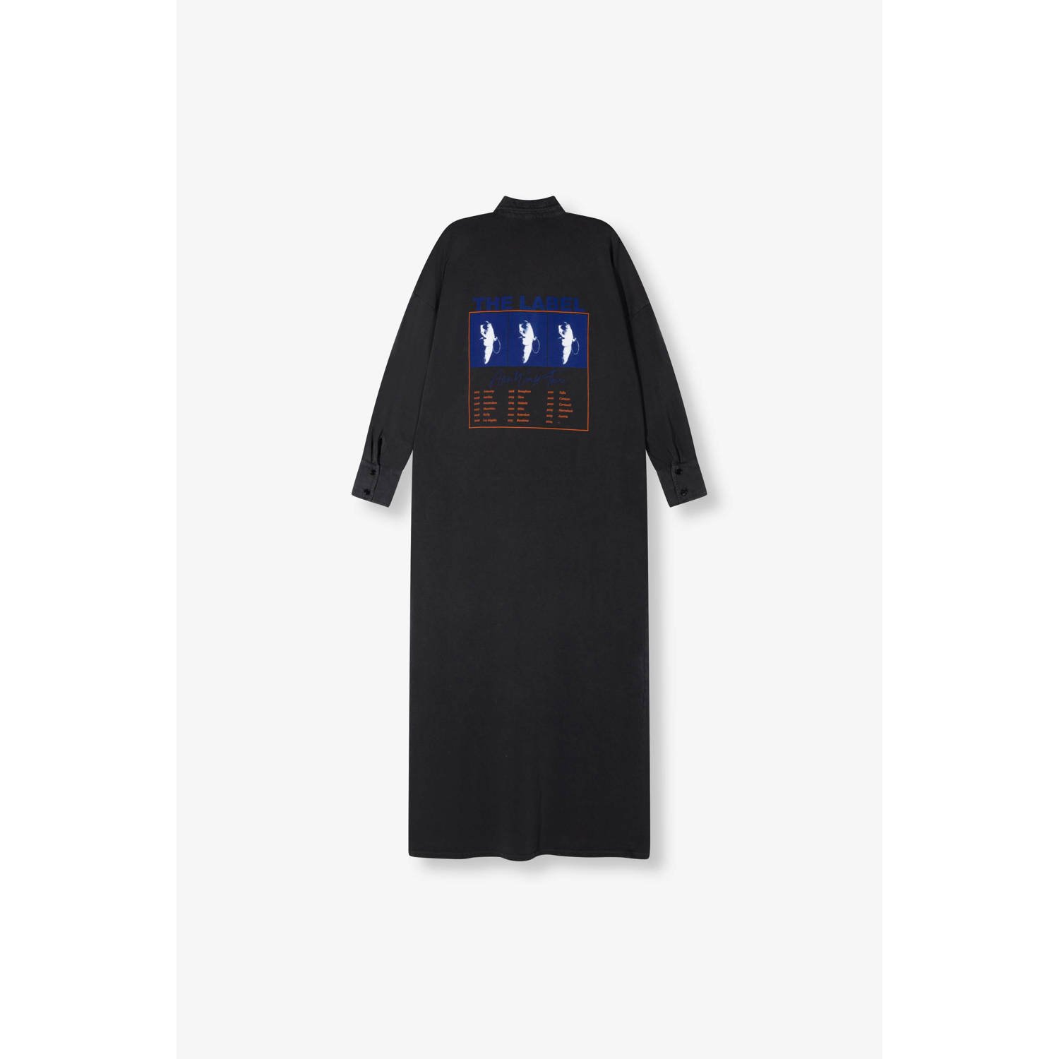 ALIX THE LABEL Dames Jurken Ladies Knitted Maxi Polo Dress Grijs