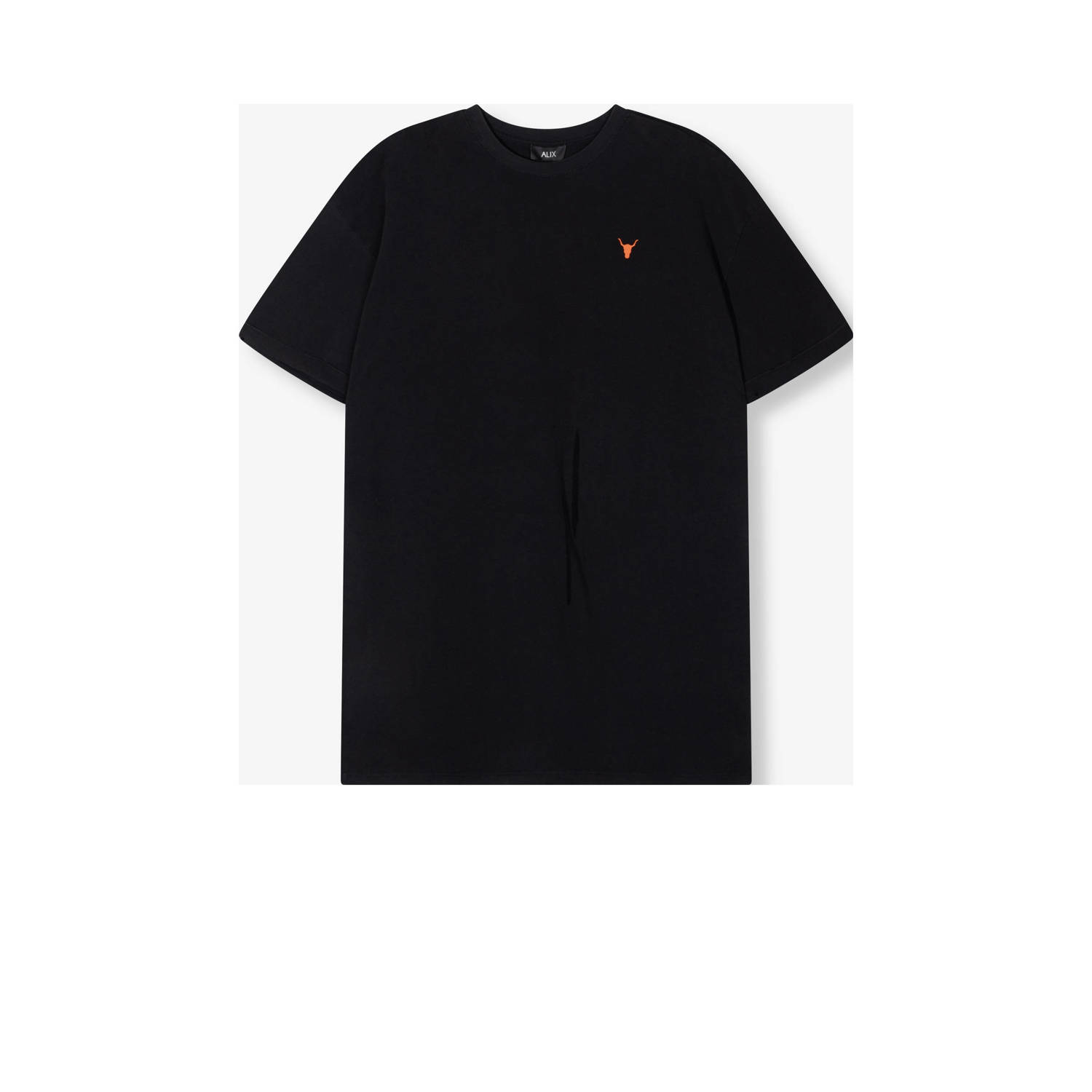 Alix the Label sweatjurk zwart oranje