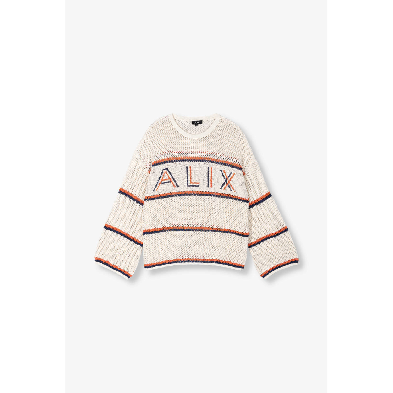 ALIX THE LABEL Dames Truien & Vesten Ladies Knitted Ajour Alix Pullover Wit