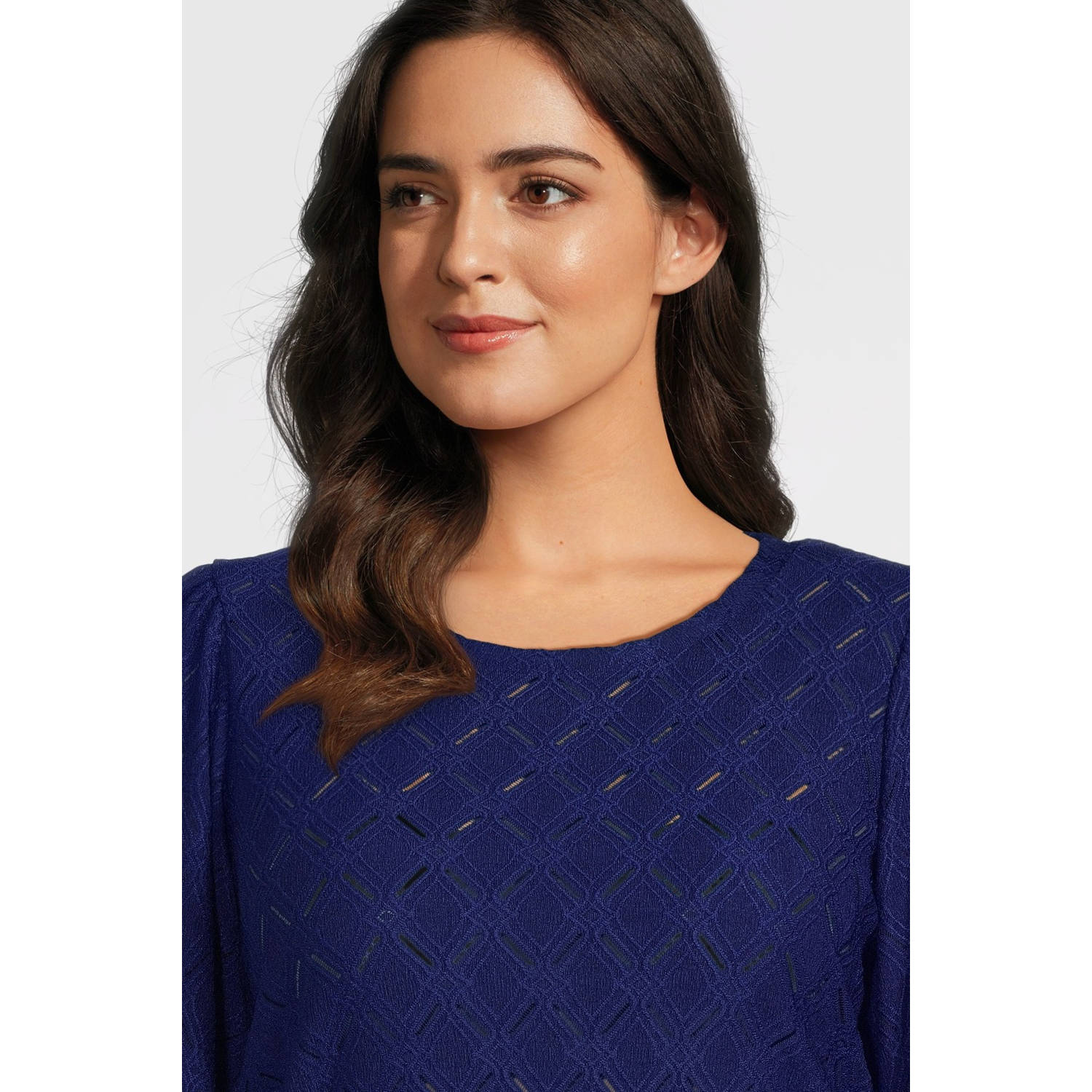 Kaffe Curve top KCtina blauw