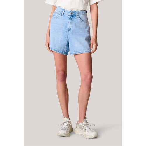 Shoeby high waist regular fit short light blue denim afbeelding