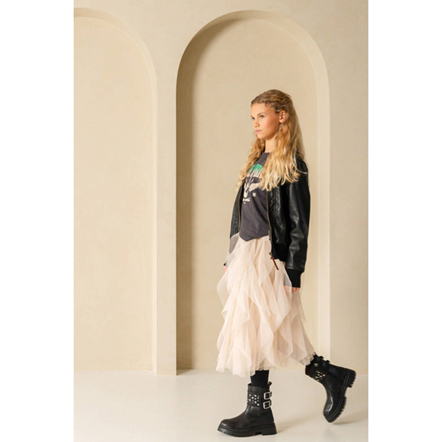 Like Flo Young midi rok ecru