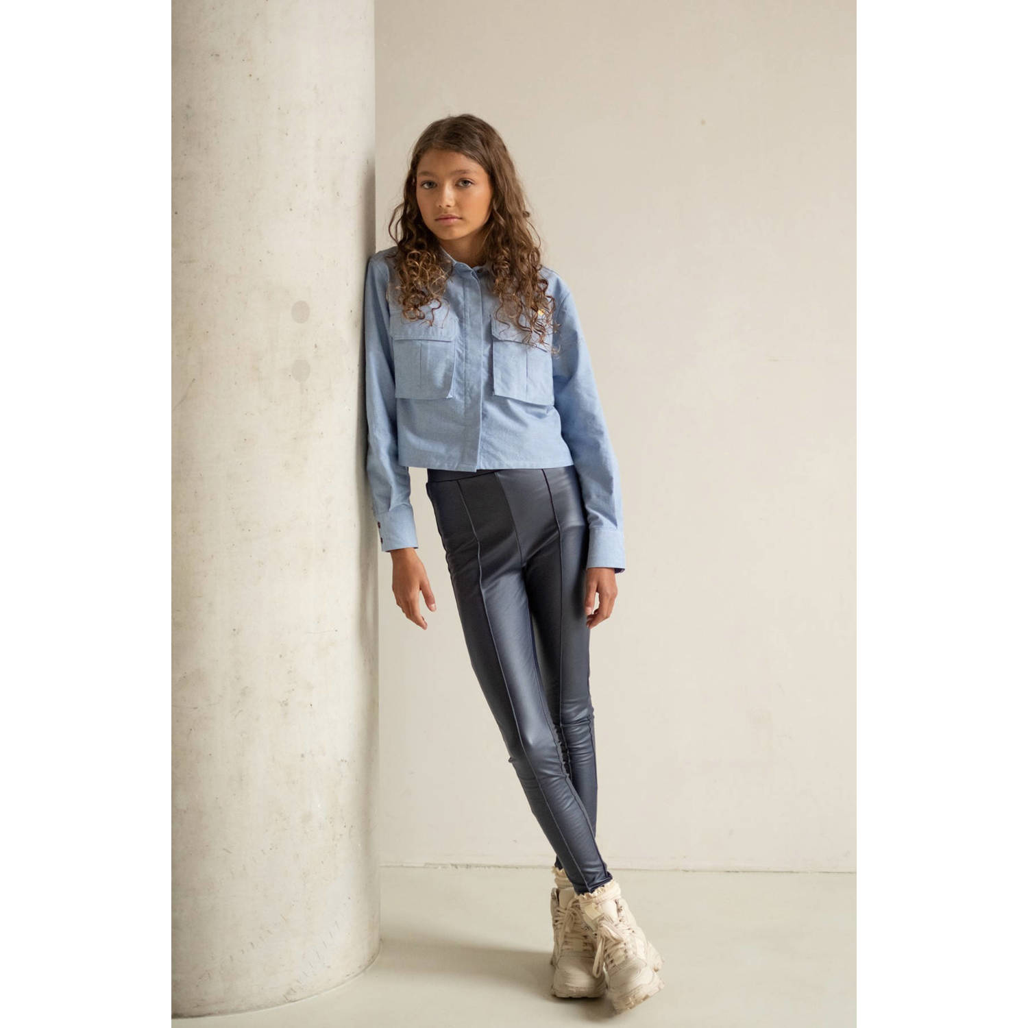 Like Flo Young blouse Cassy lichtblauw