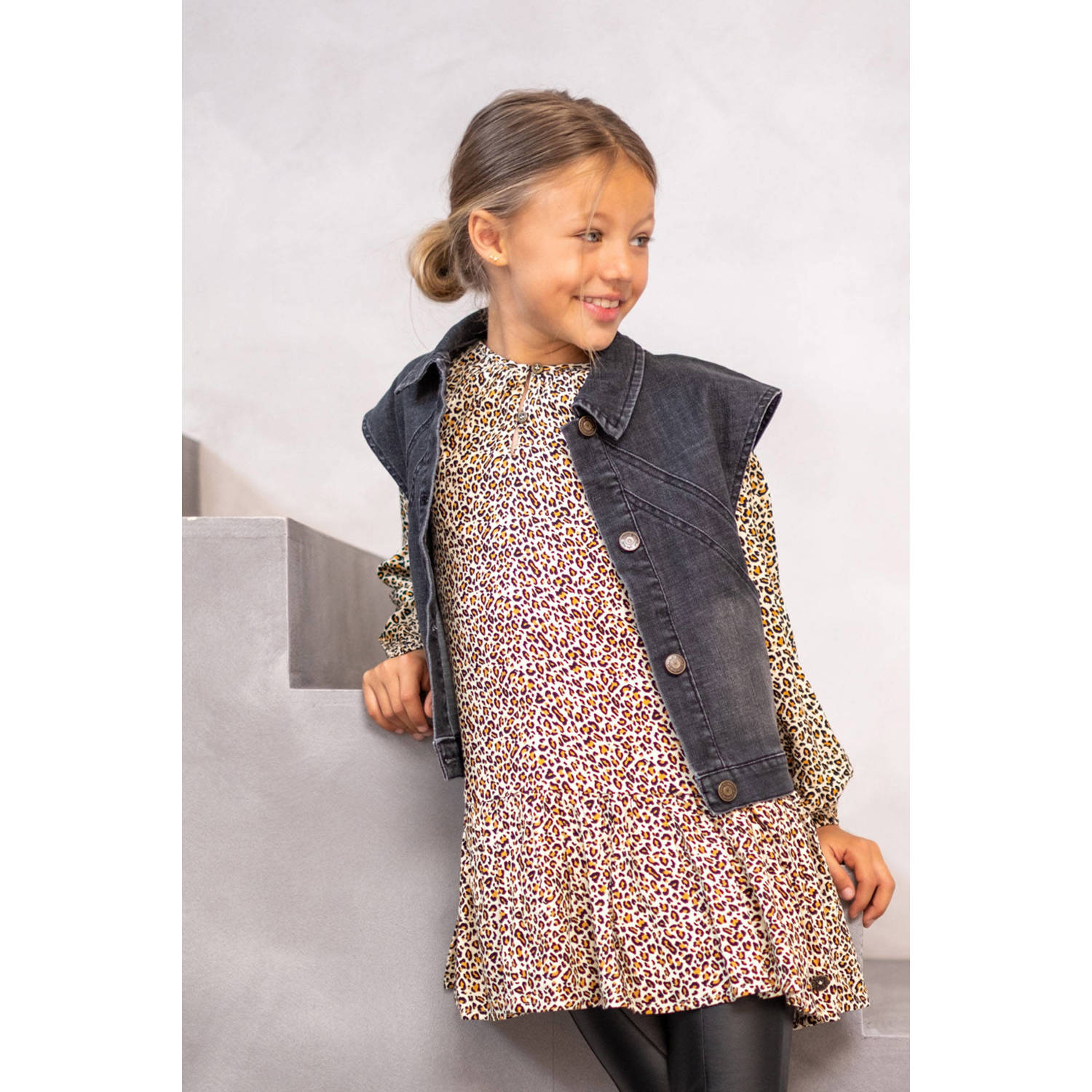 Like Flo gilet Doris black denim