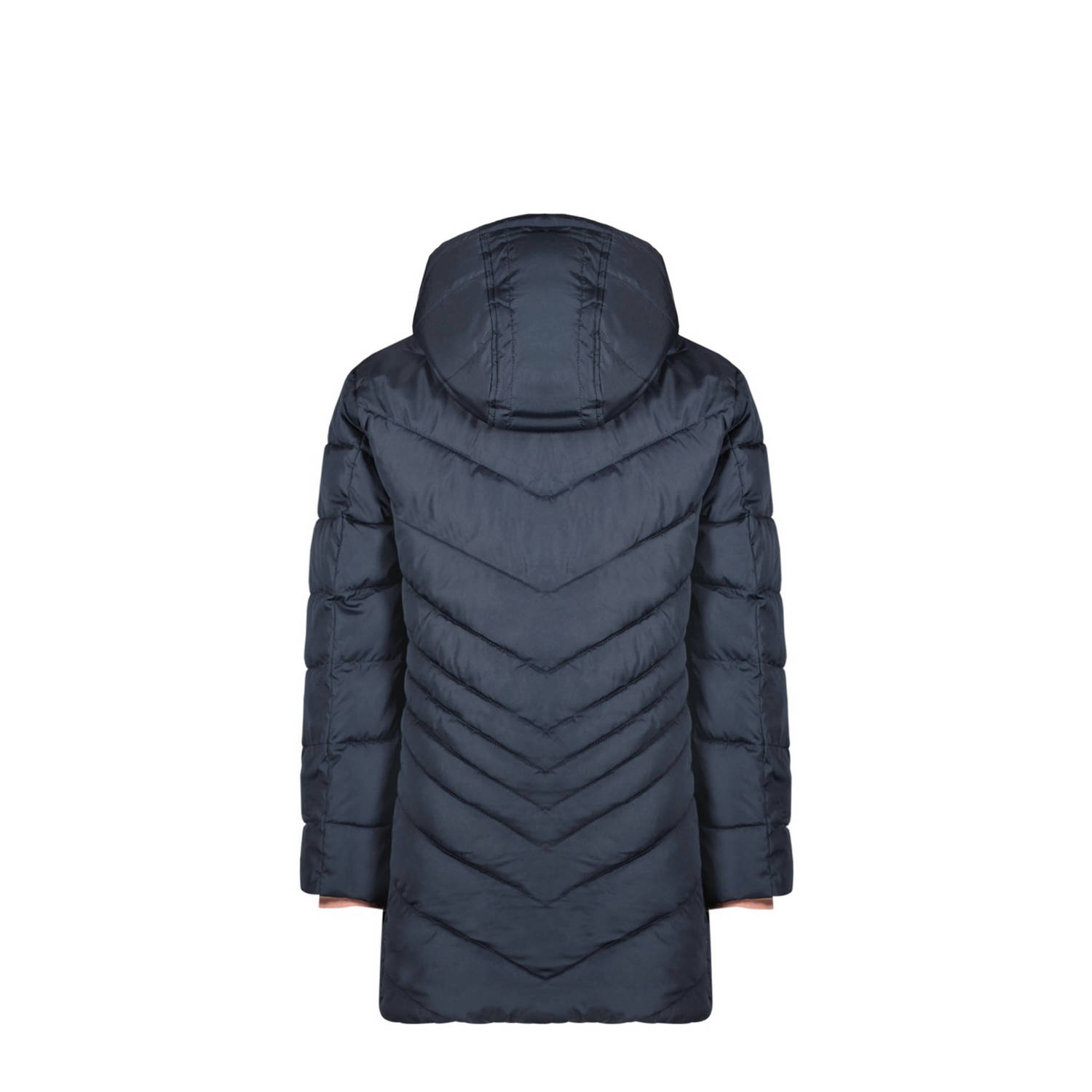 Like Flo quilted gewatteerde winterjas Alina donkerblauw