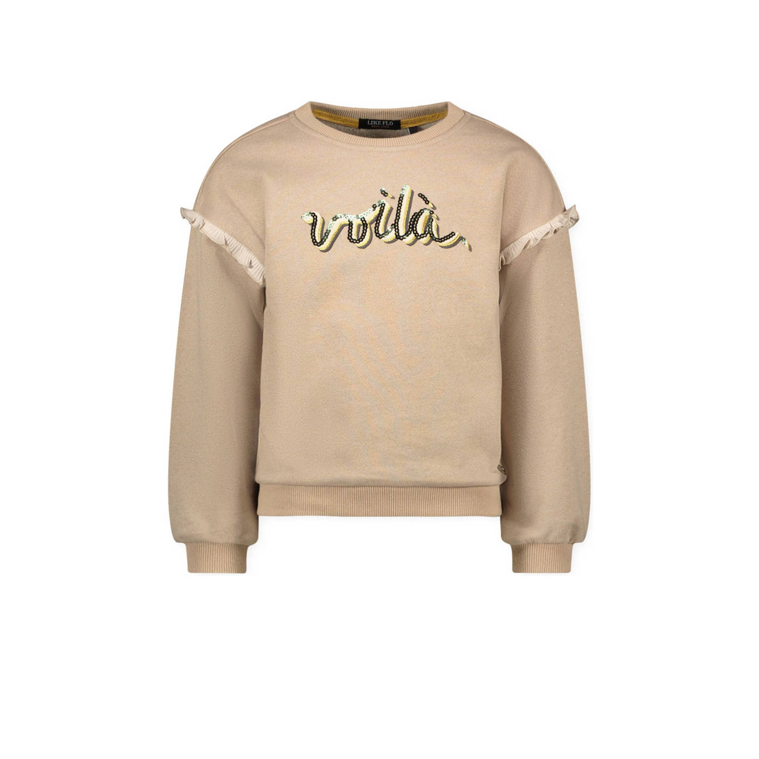 LIKE FLO Meisjes Truien & Vesten Danee Sweater With Ruffles Grijs