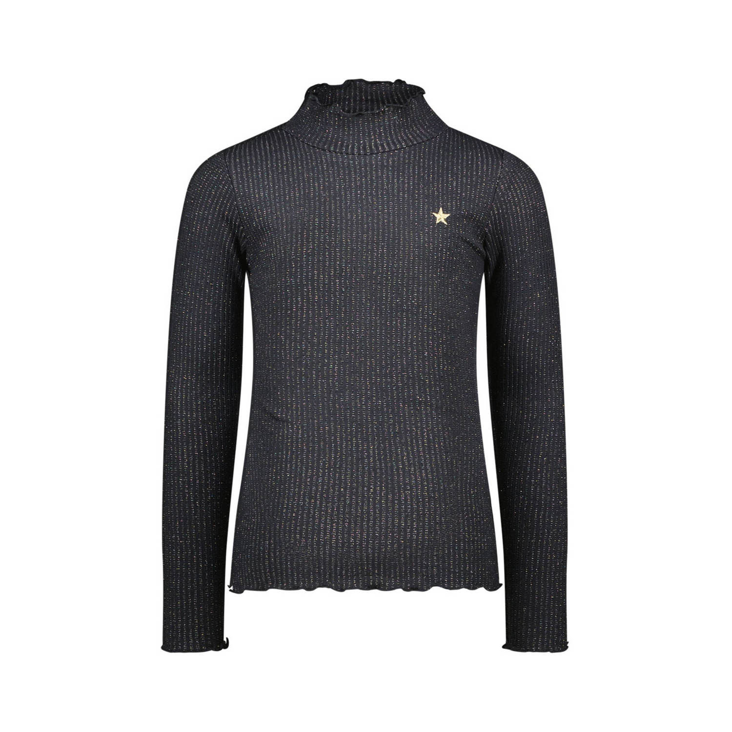 LIKE FLO Meisjes Tops & T-shirts Eef Rib Col Antraciet