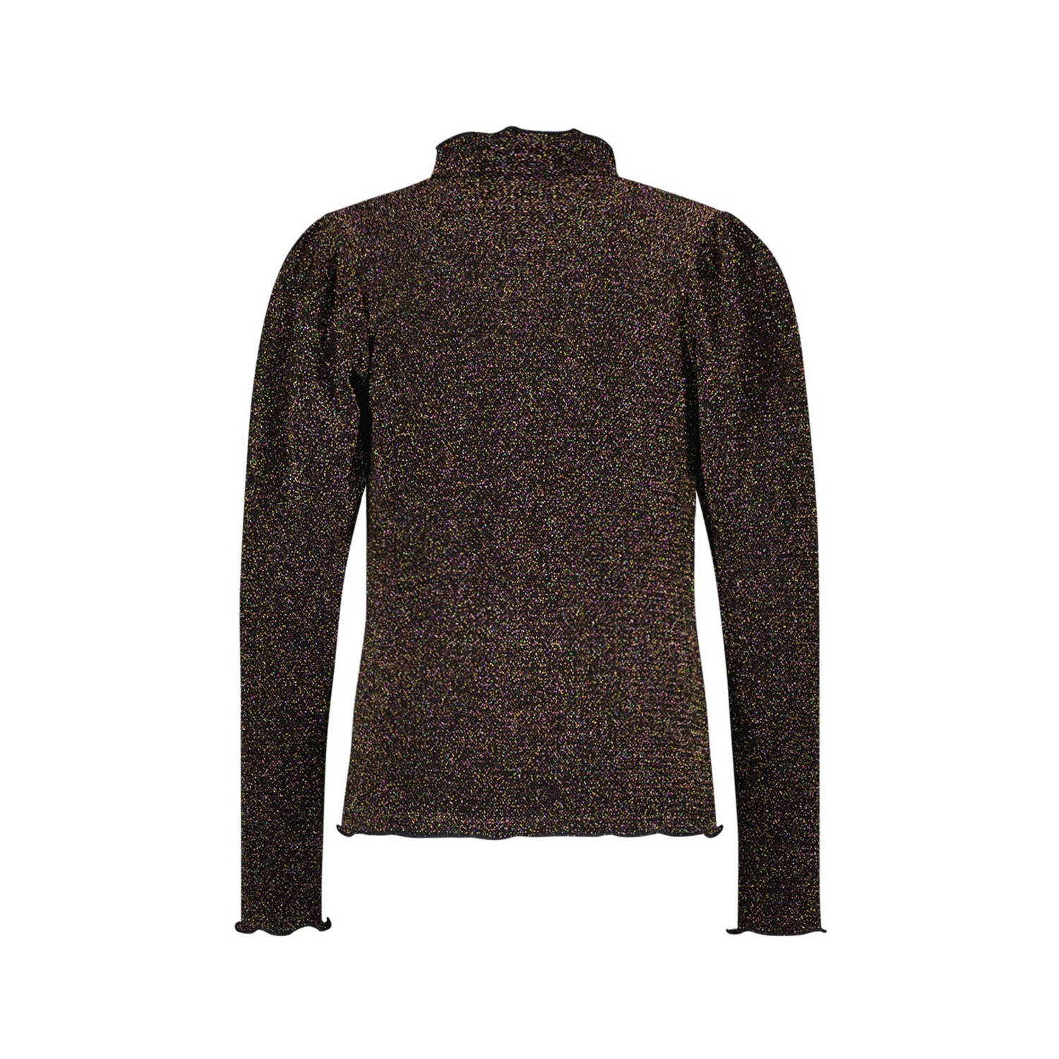 Like Flo top Elena met glitters bruin goud