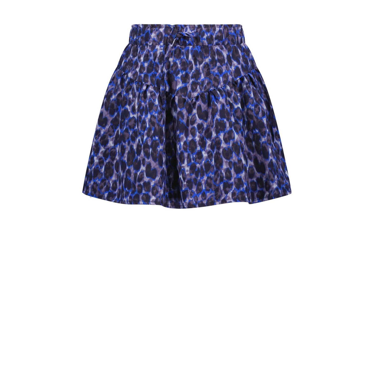 Like Flo midi rok donkerblauw