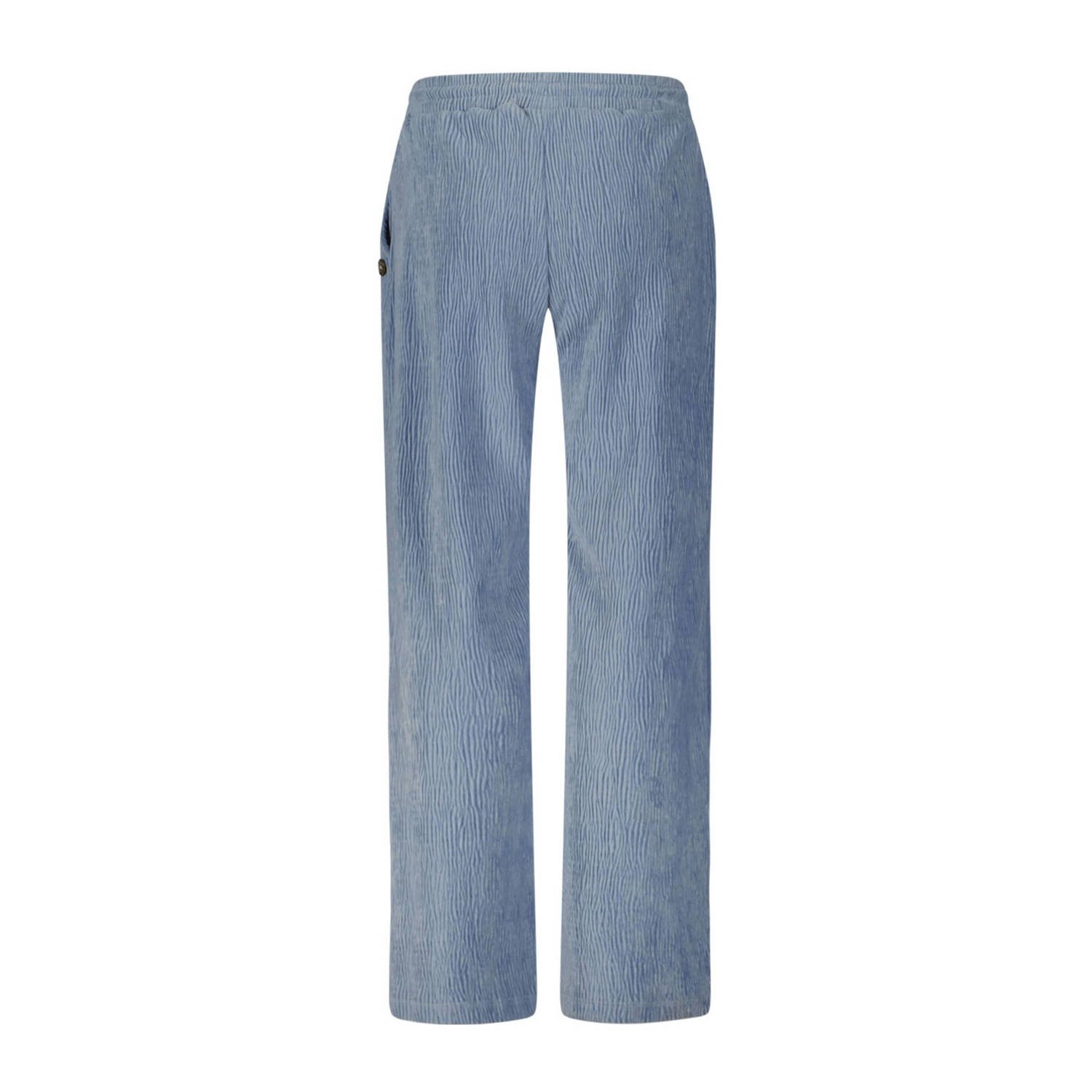 Like Flo straight fit broek Fieke lichtblauw