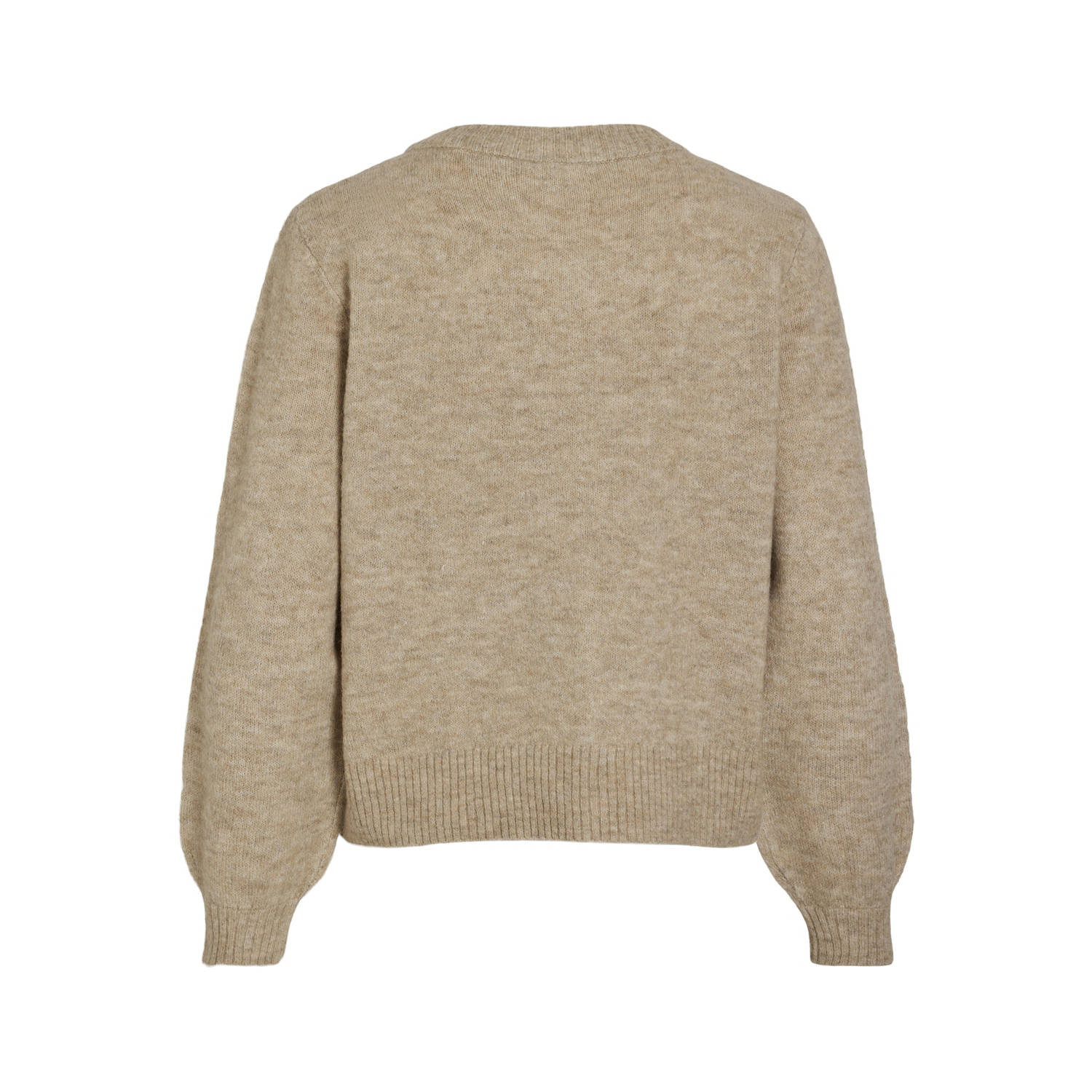 VILA gebreid vest VIZICHY beige