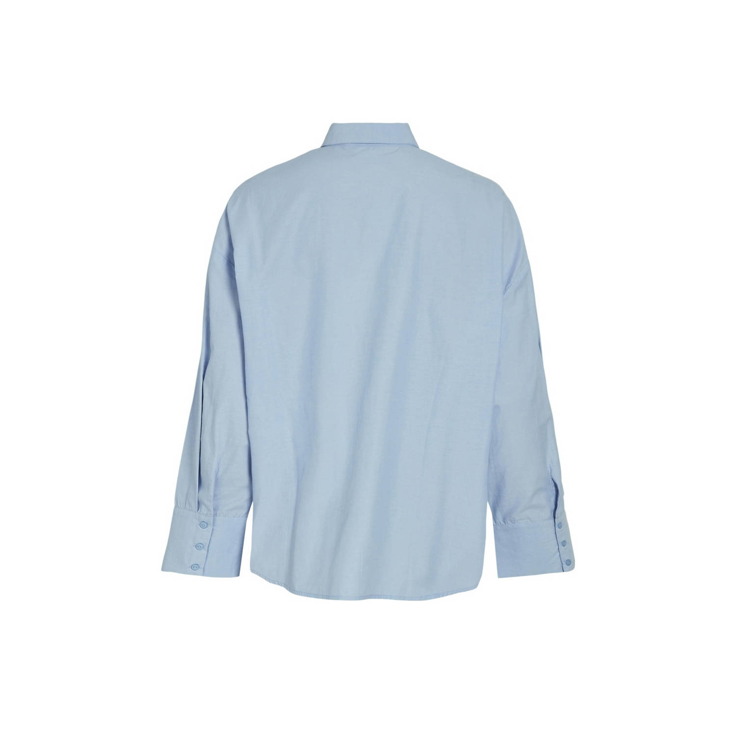 VILA blouse VIFINE lichtblauw