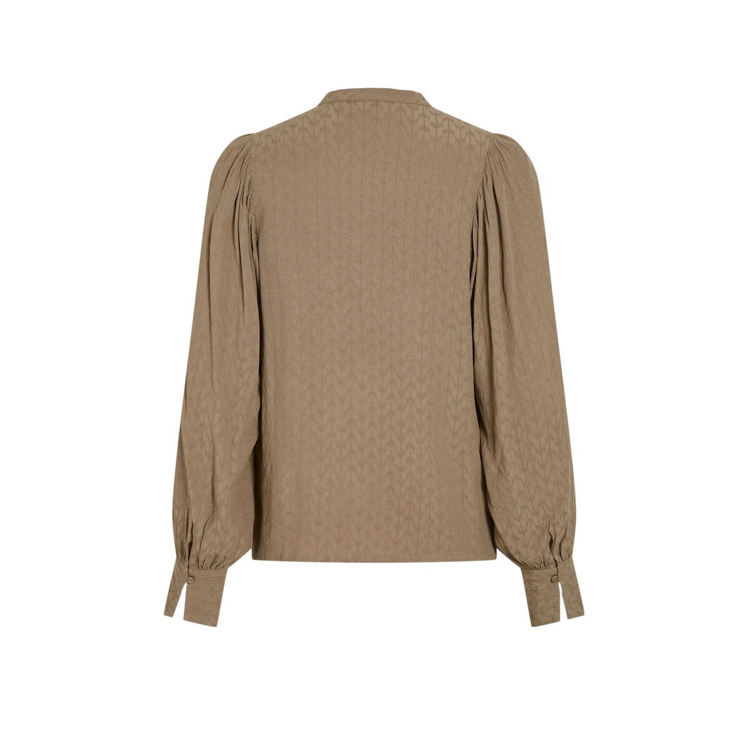 VILA blouse VIJEANA bruin