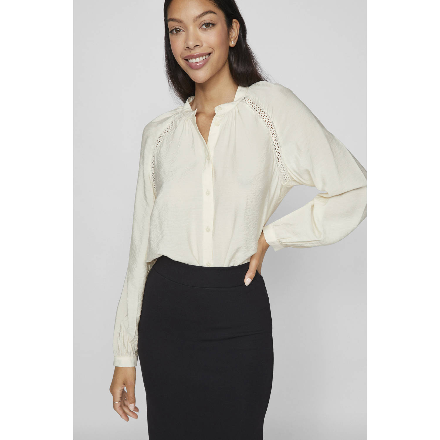 VILA blouse VIDOGMA crème