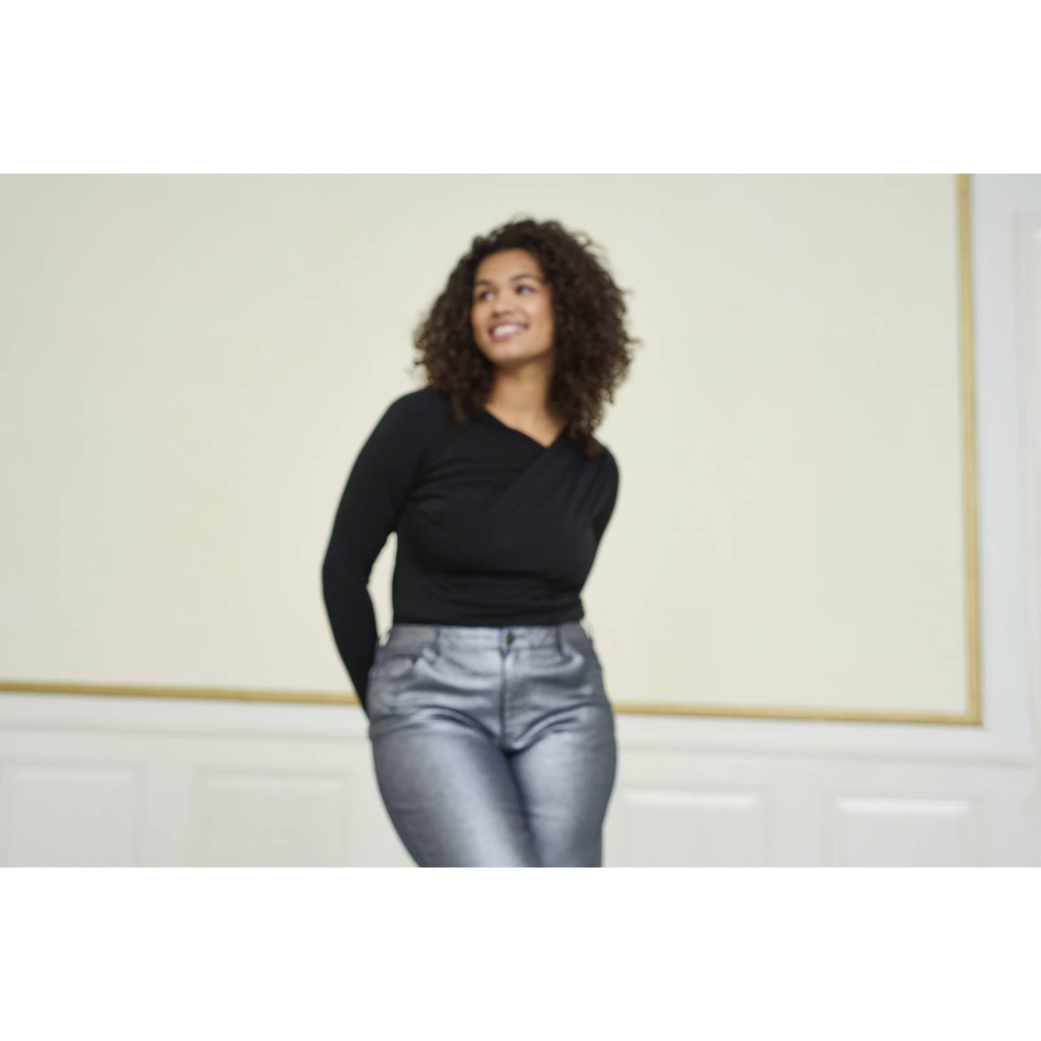 Kaffe Curve top KCaidi zwart