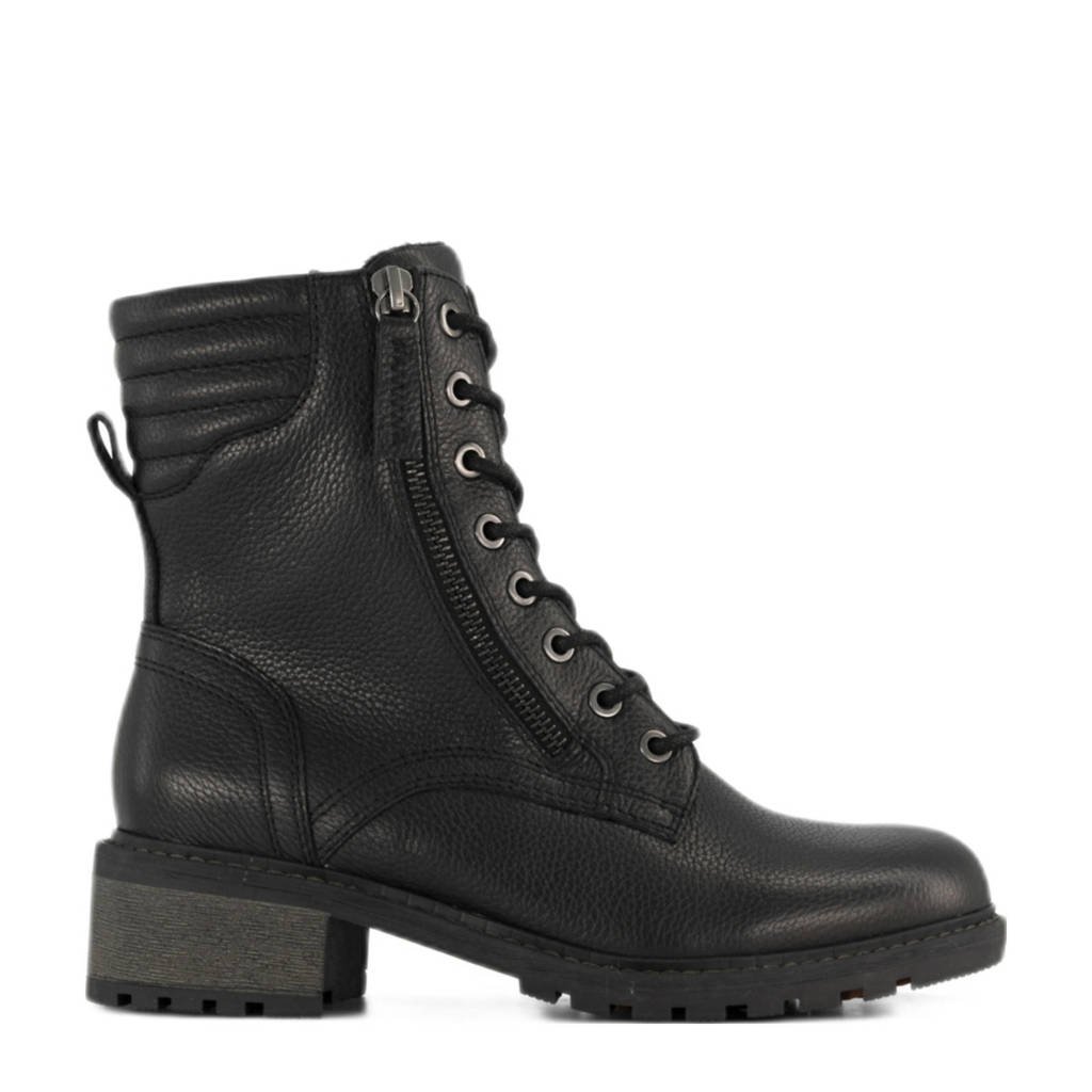 Medicus comfort leren veterboots zwart wehkamp