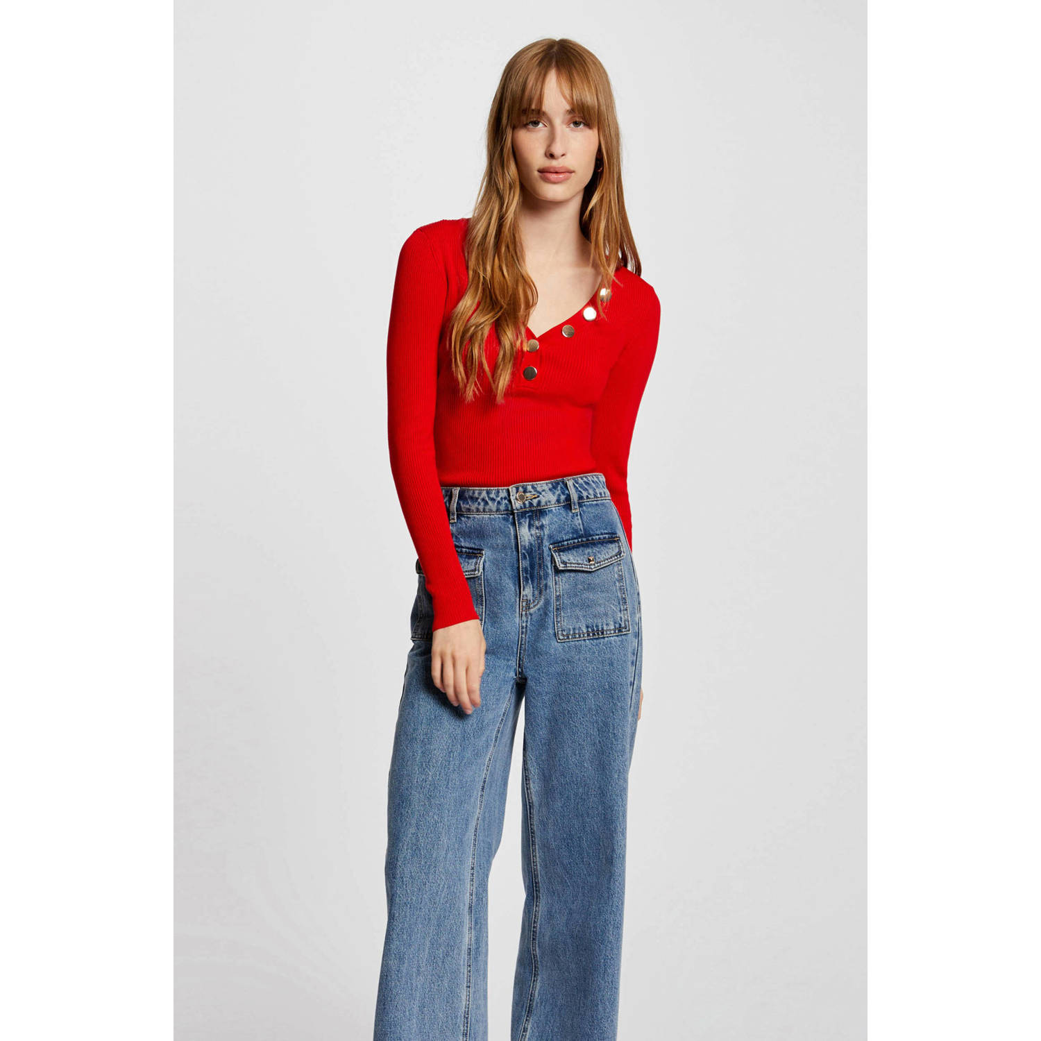 Morgan gebreide trui rood