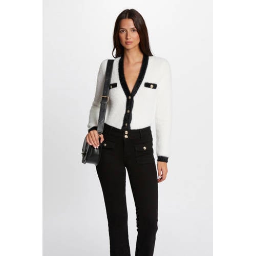 Morgan vest wit/zwart afbeelding