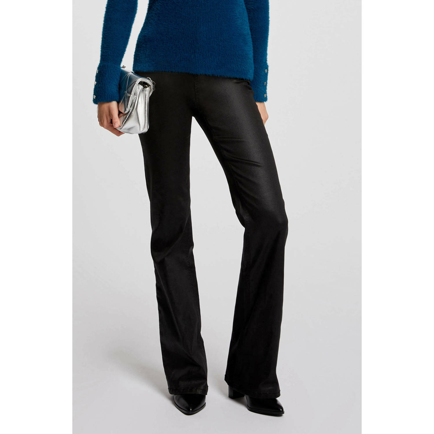 Morgan high waist flared jeans zwart