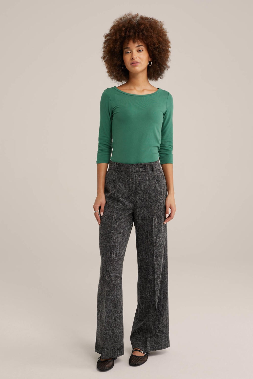 Lichtgroene dames WE Fashion top