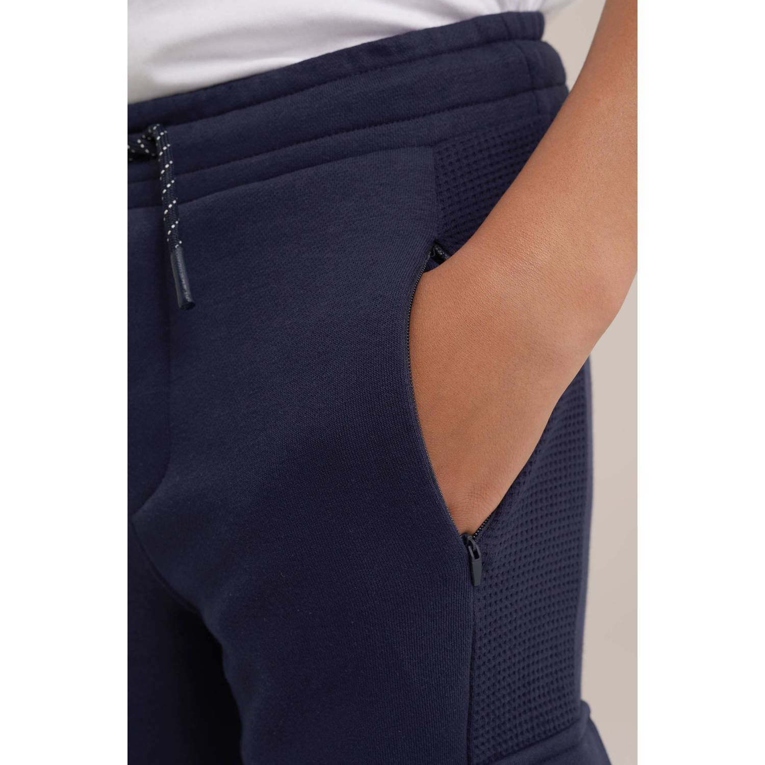 WE Fashion Blue Ridge sweatpants donkerblauw