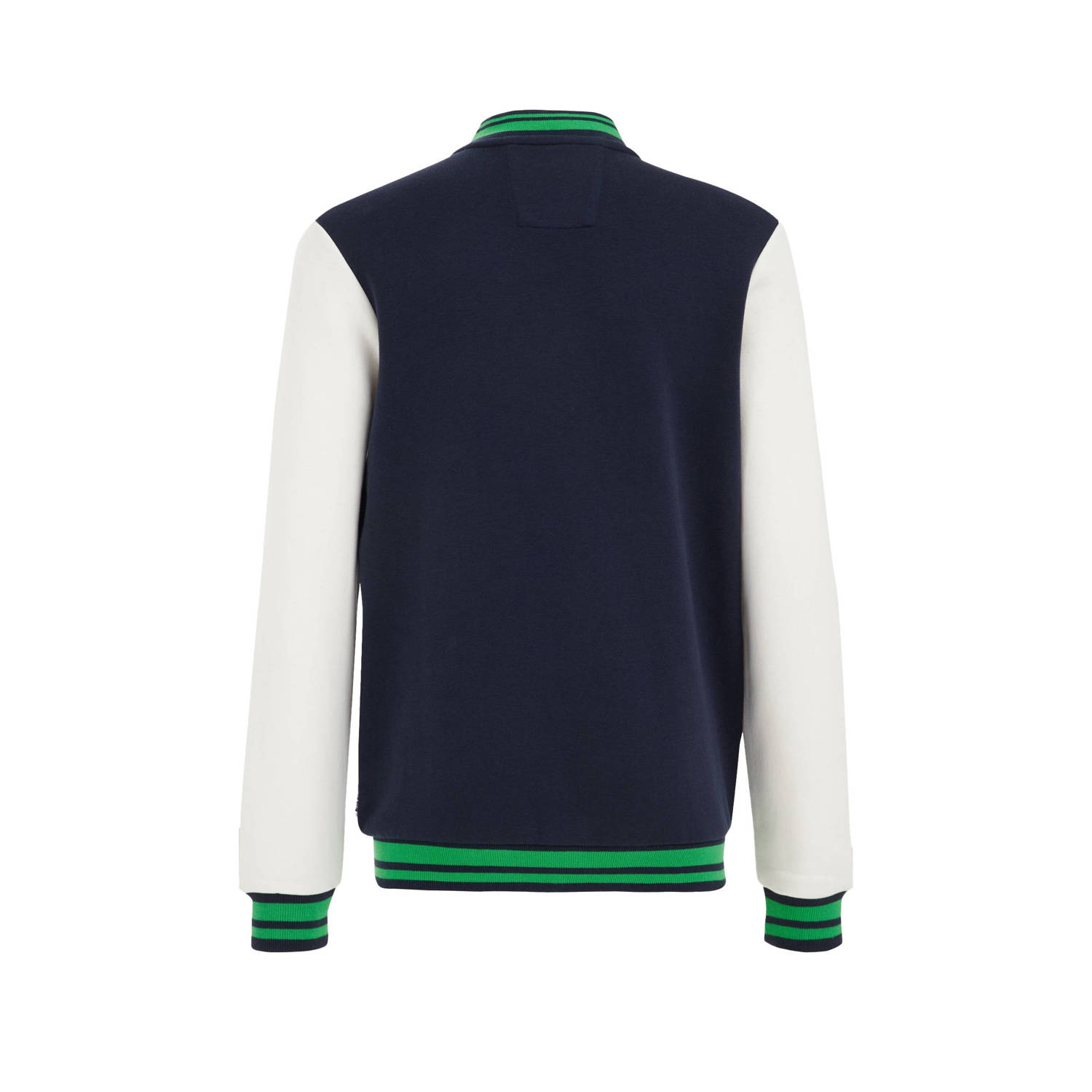 WE Fashion bomberjack blauw groen wit
