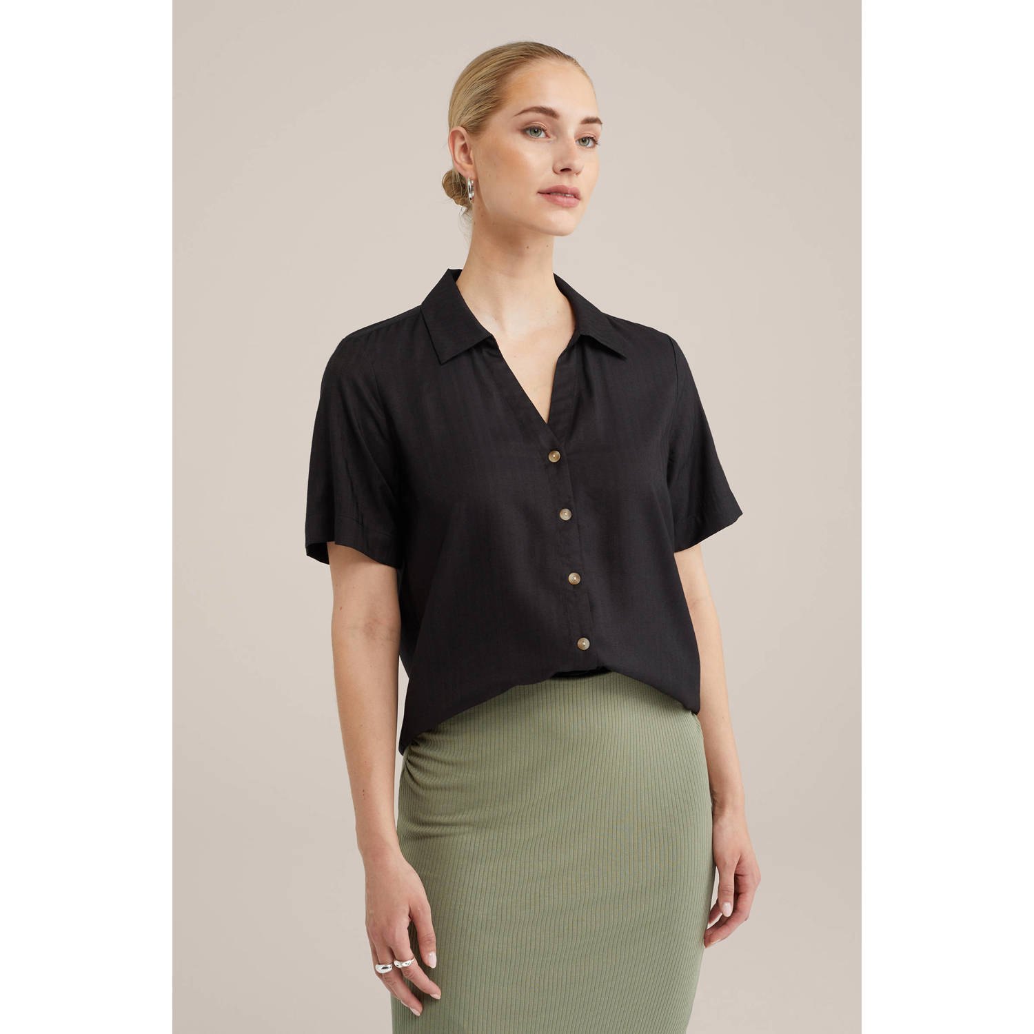 WE Fashion blouse zwart