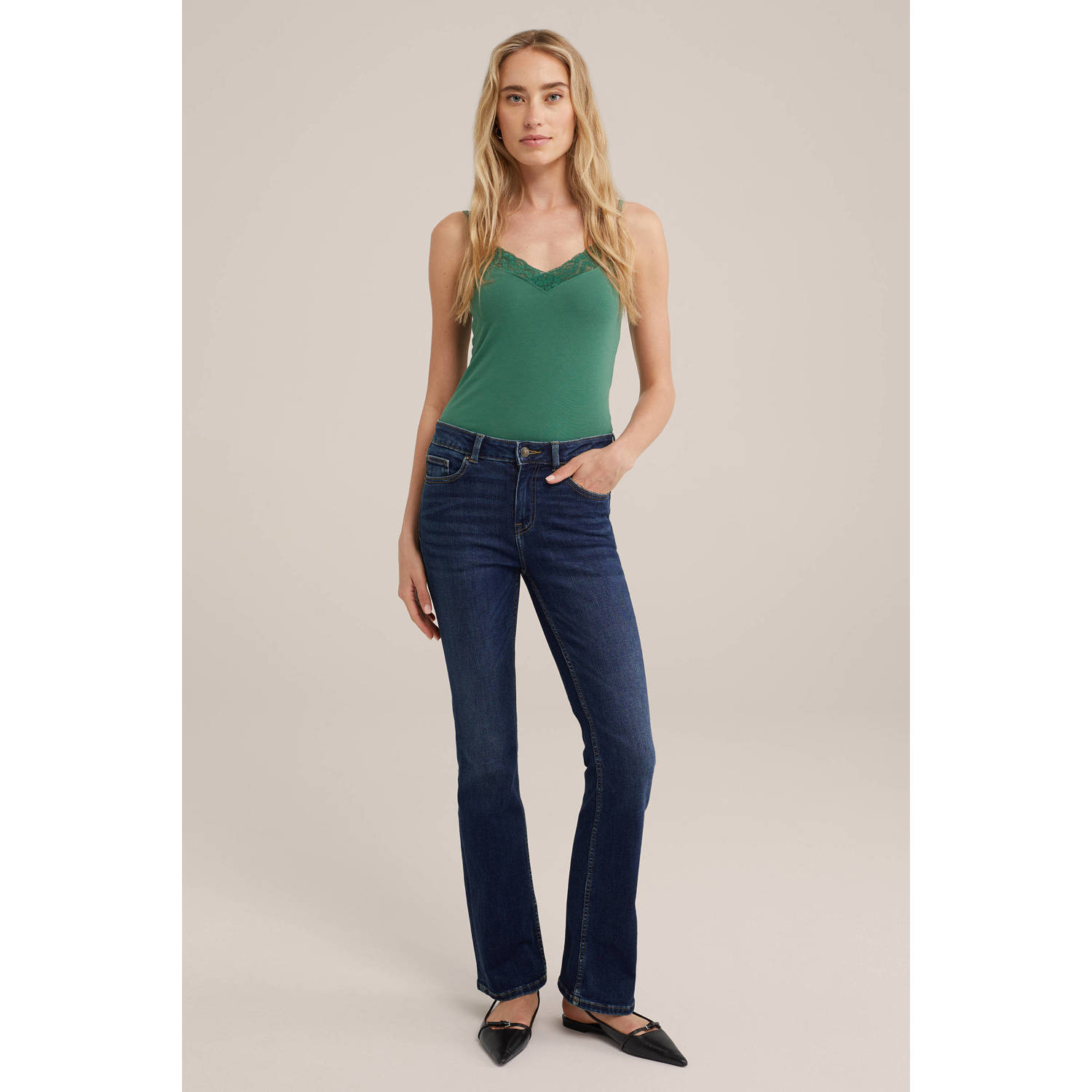 WE Fashion singlet groen