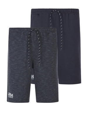 sweatshort JORNRIK Plus Size donkerblauw (set van 2)