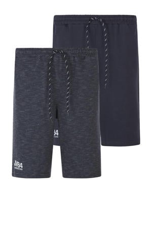 sweatshort JORNRIK Plus Size donkerblauw (set van 2)