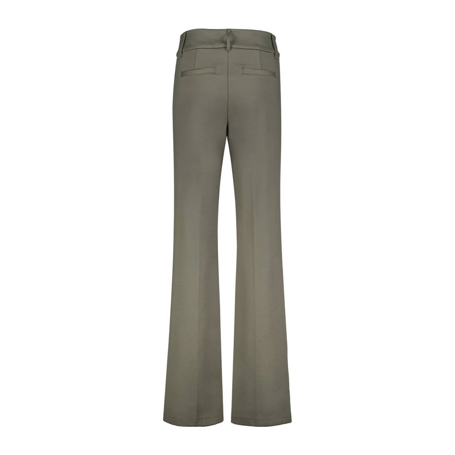 Red Button high waist regular fit broek Bibette punta grijsgroen