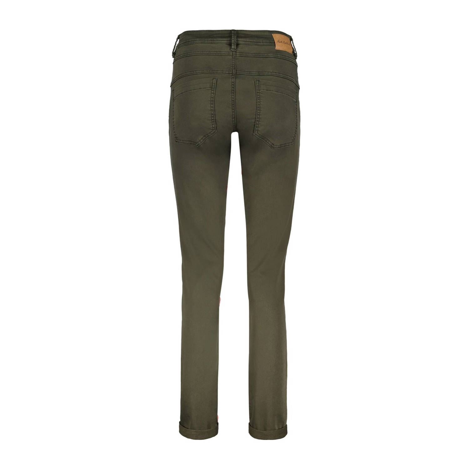 Red Button high waist regular fit broek Relax jog colour grijsbruin
