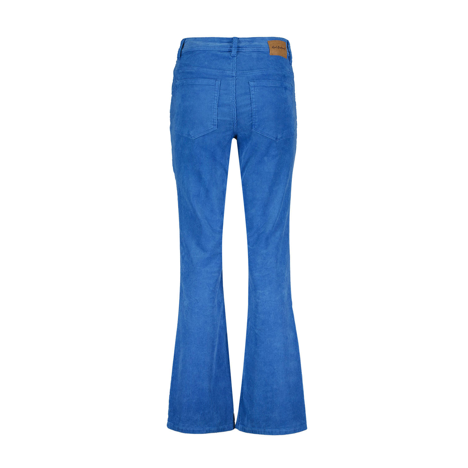 Red Button corduroy high waist flared broek Bibette blauw