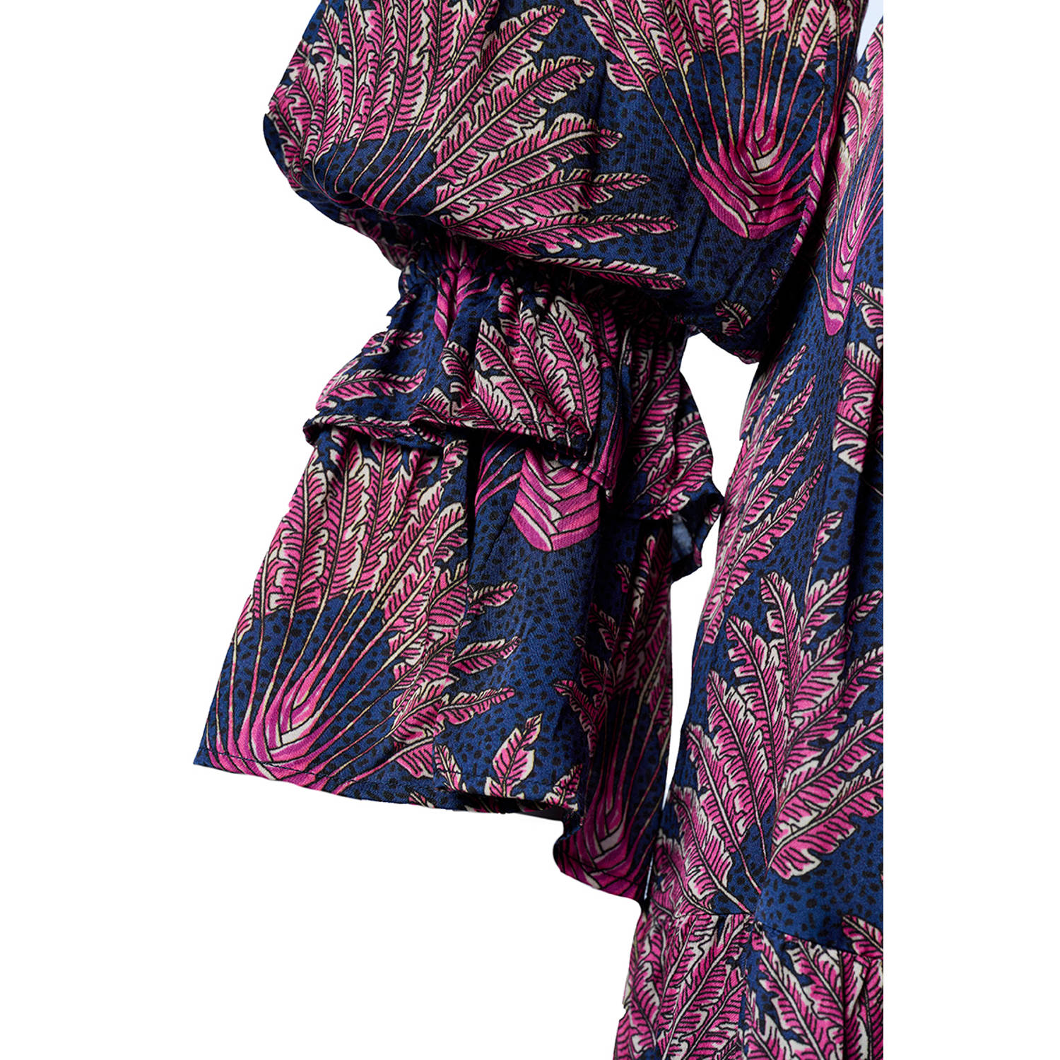 Mart Visser grafische jurk roze blauw