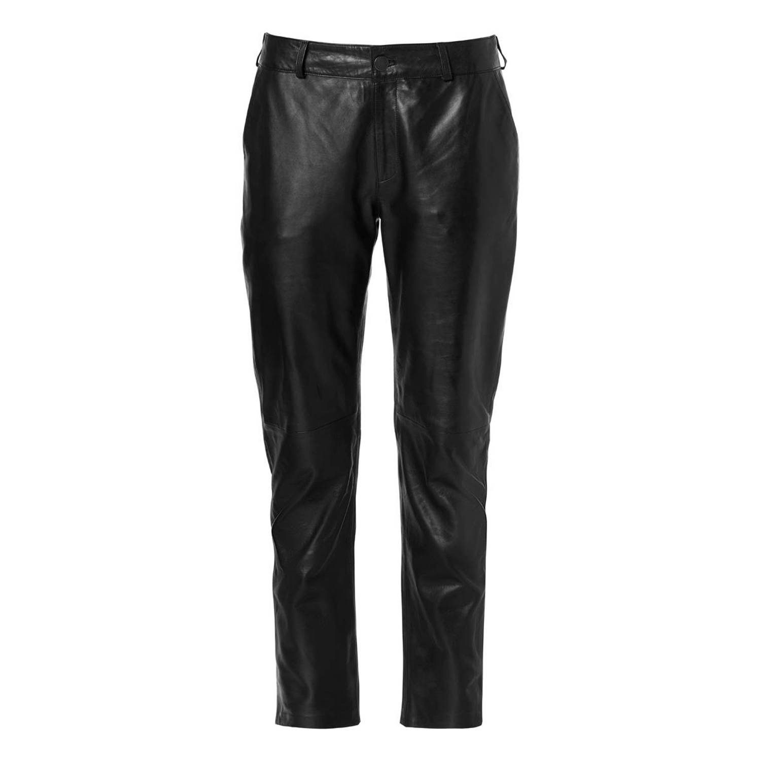 Mart Visser zwarte leren broek Caroline Tensen