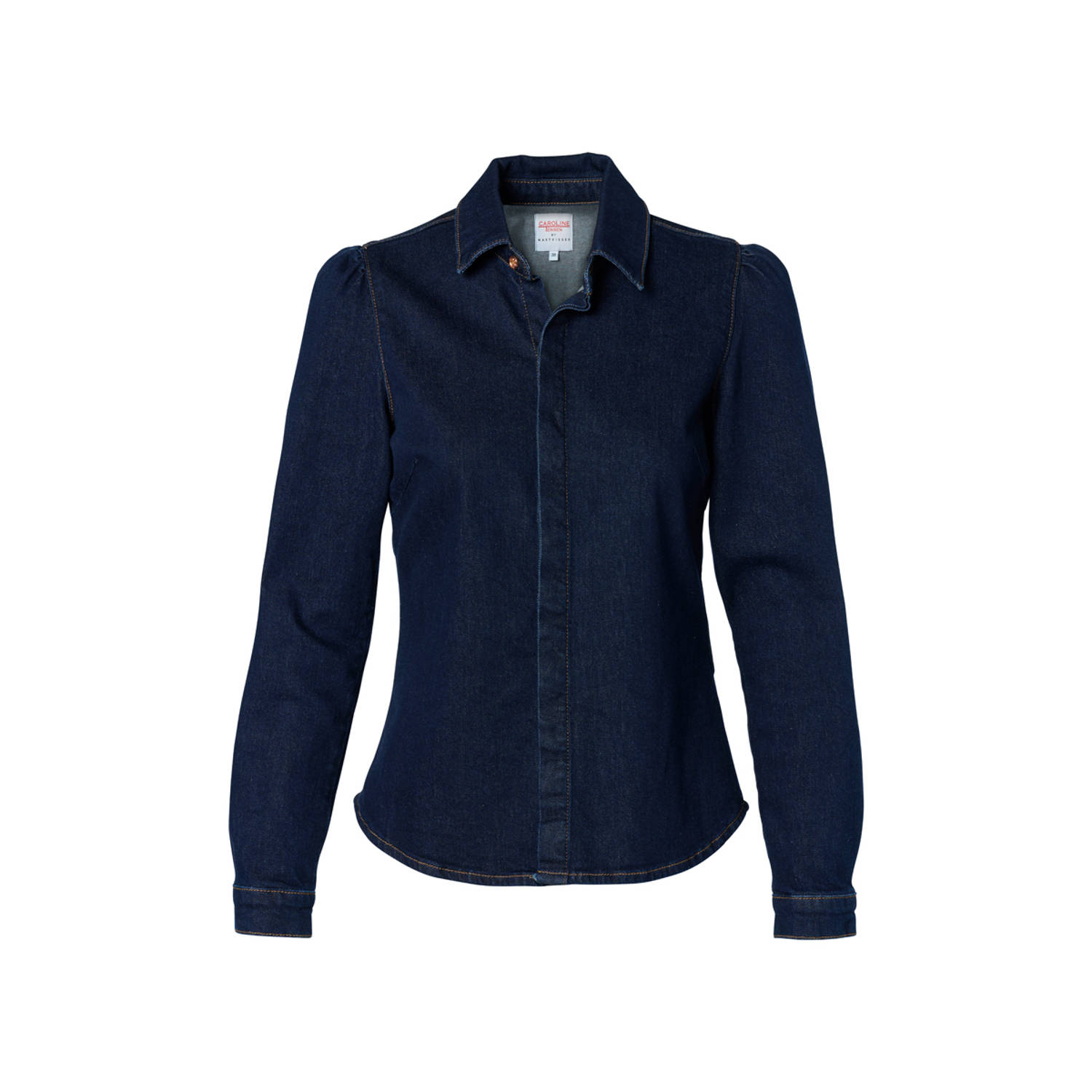 Mart Visser denim blouse Caroline Tensen dark blue