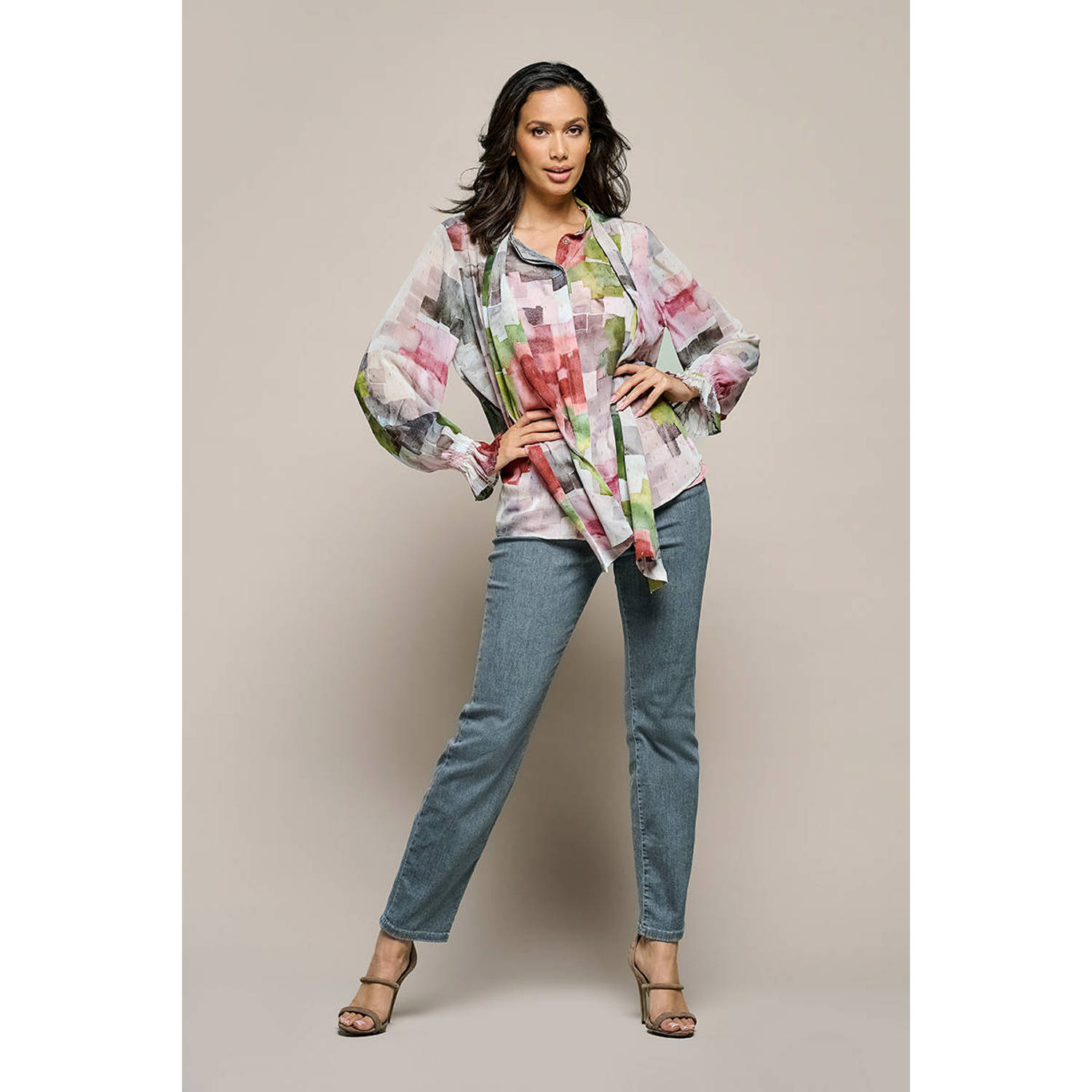 Mart Visser blouse Irina met all over print multi