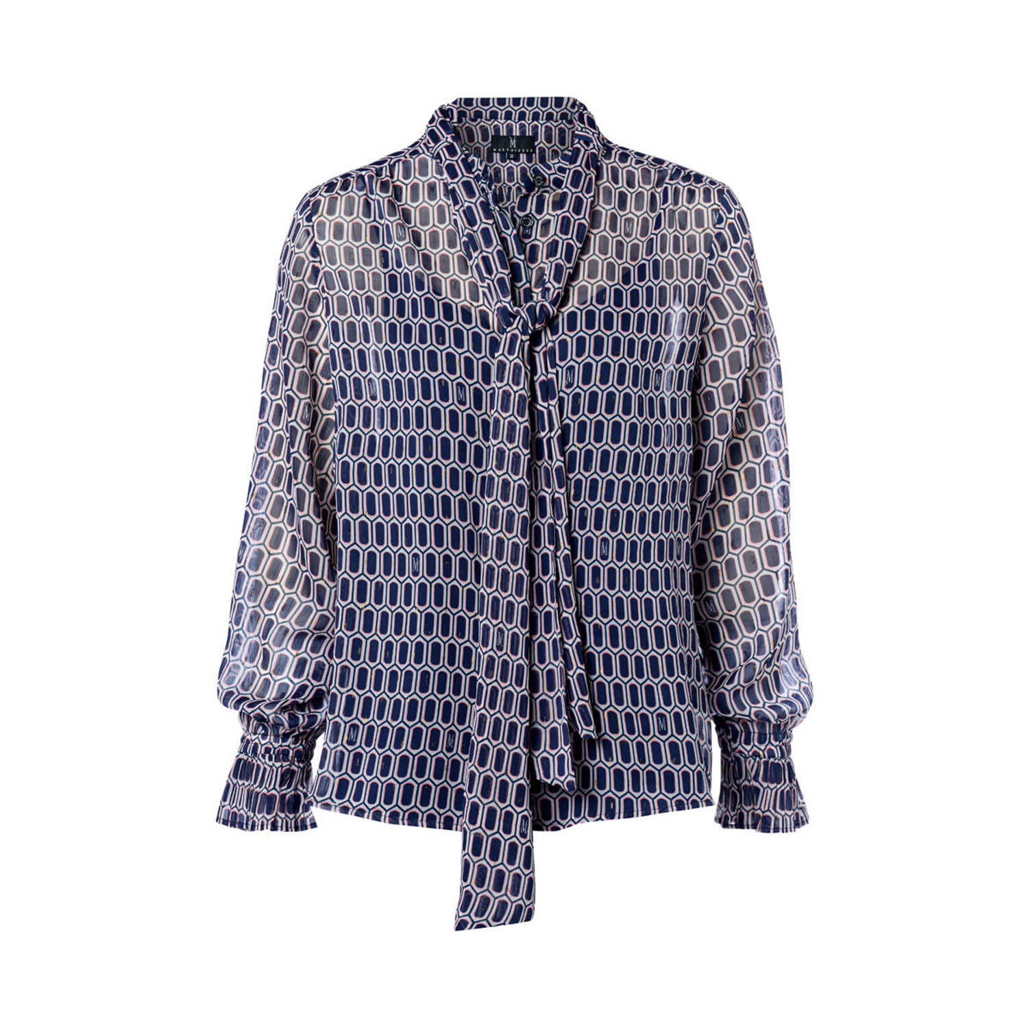Mart Visser top Irina met all over print marine