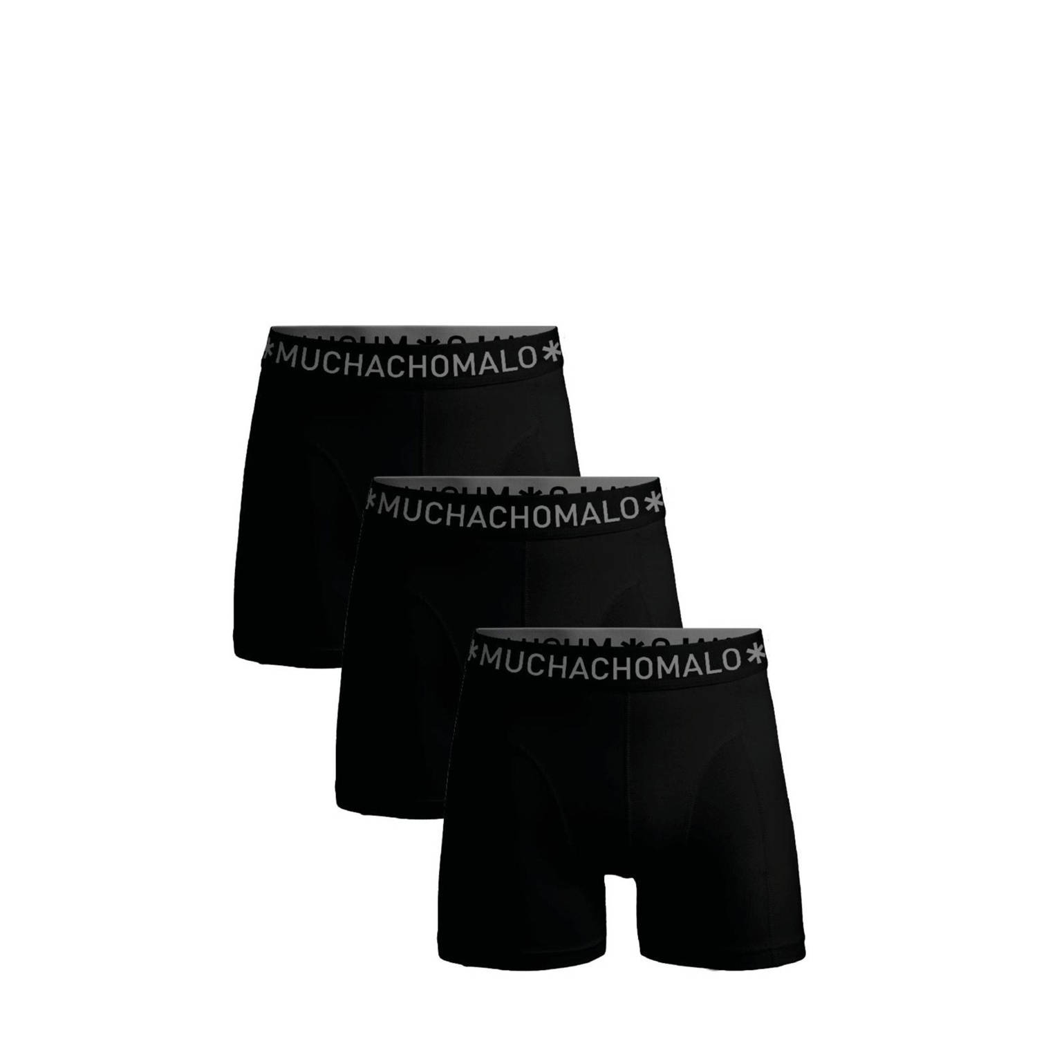 Muchachomalo sportboxer Solid (set van 3)