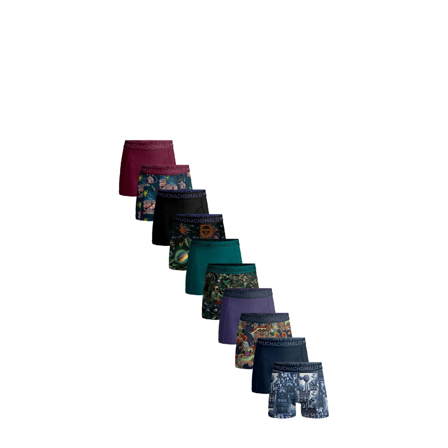 Muchachomalo Remix Solid Boxershorts Heren (10-pack)