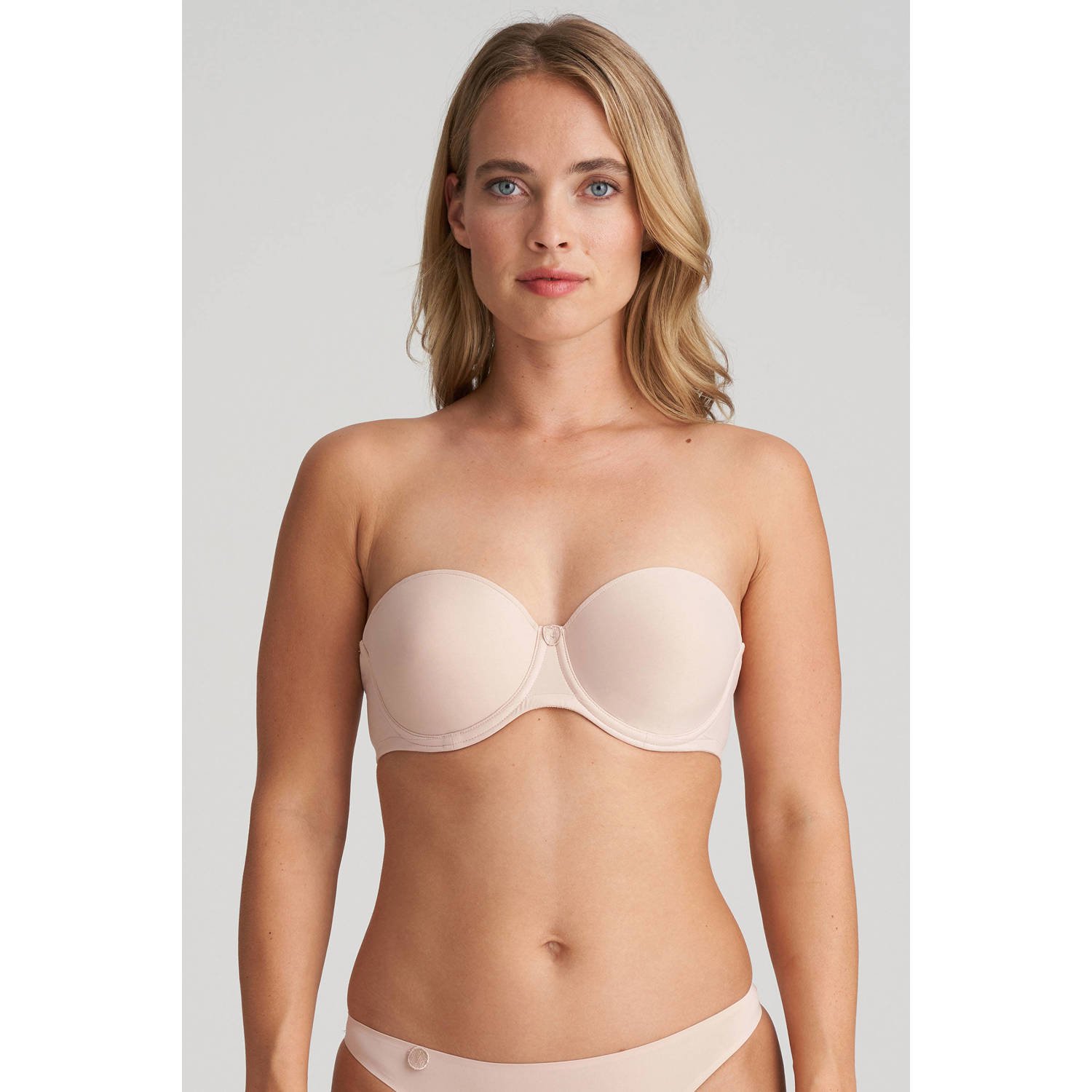 Marie Jo voorgevormde strapless beugelbh Tom beige