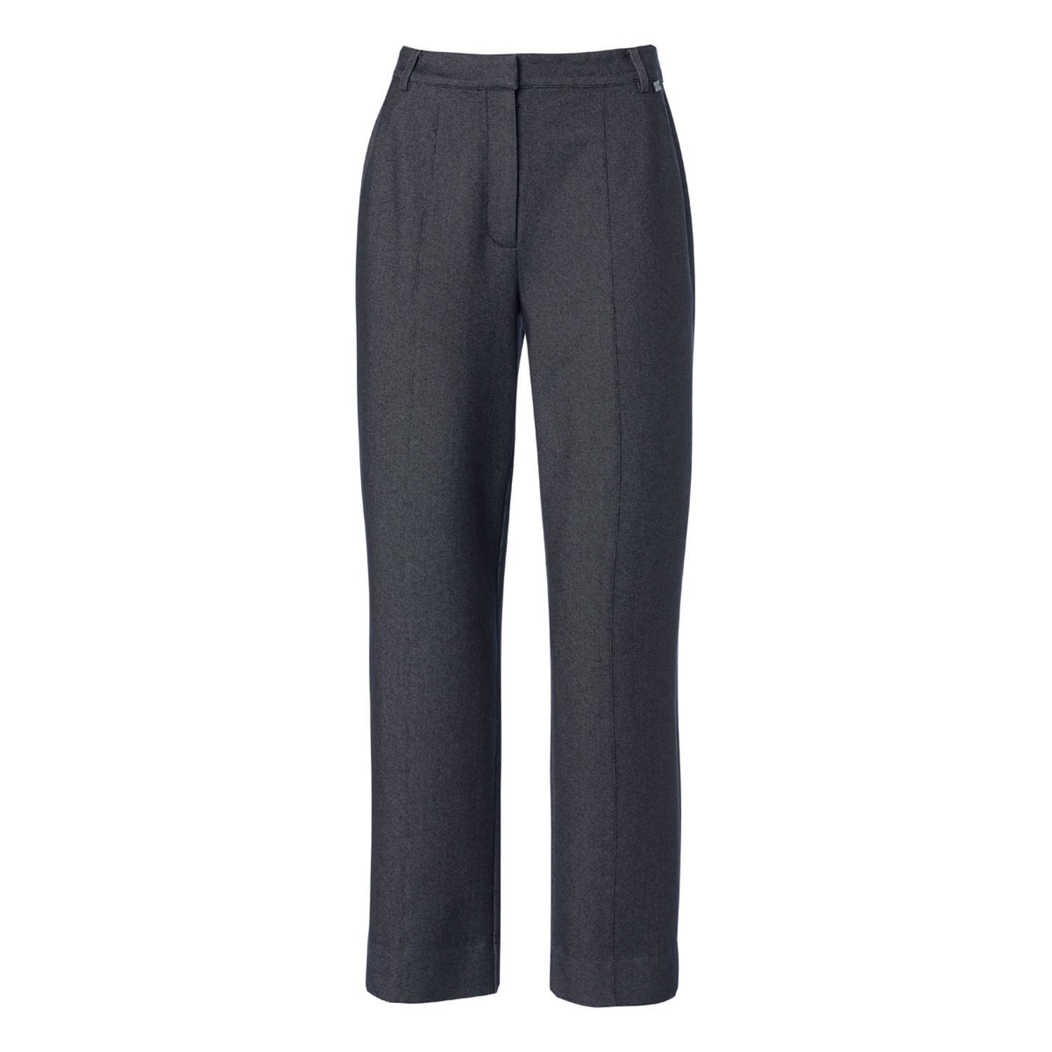 Mart Visser geruite straight fit broek Yvon zwart