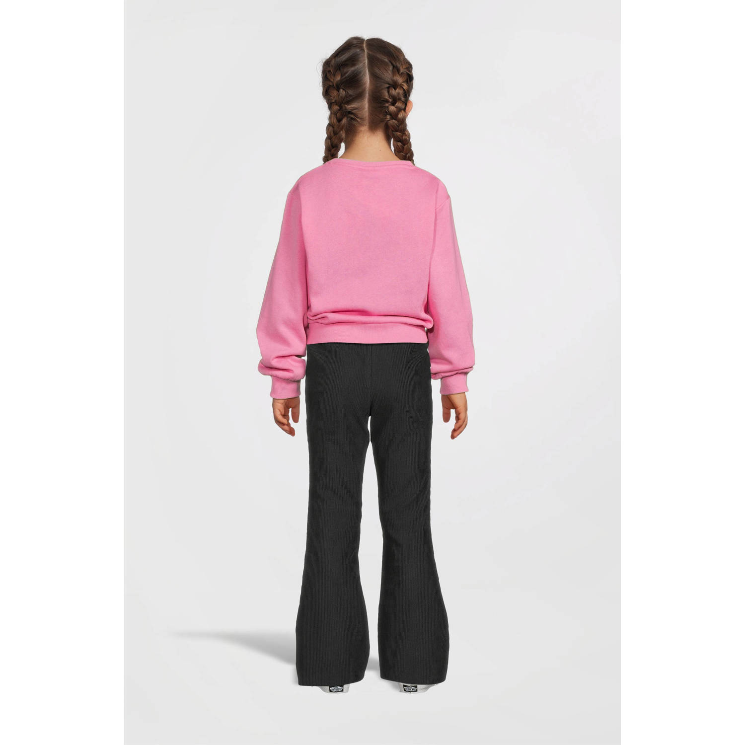 4PRESIDENT Indy flared broek zwart
