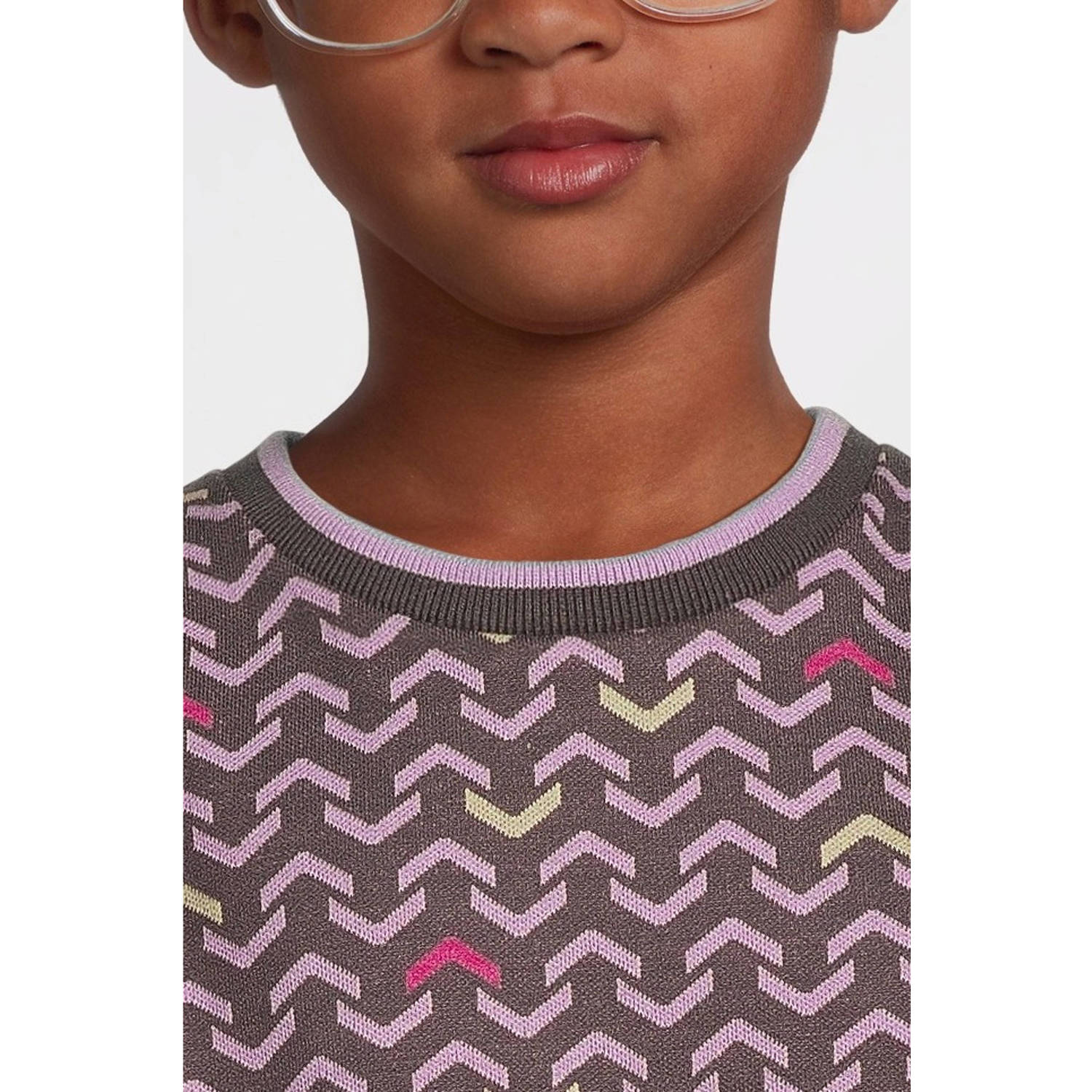 4PRESIDENT broek met all over print paars