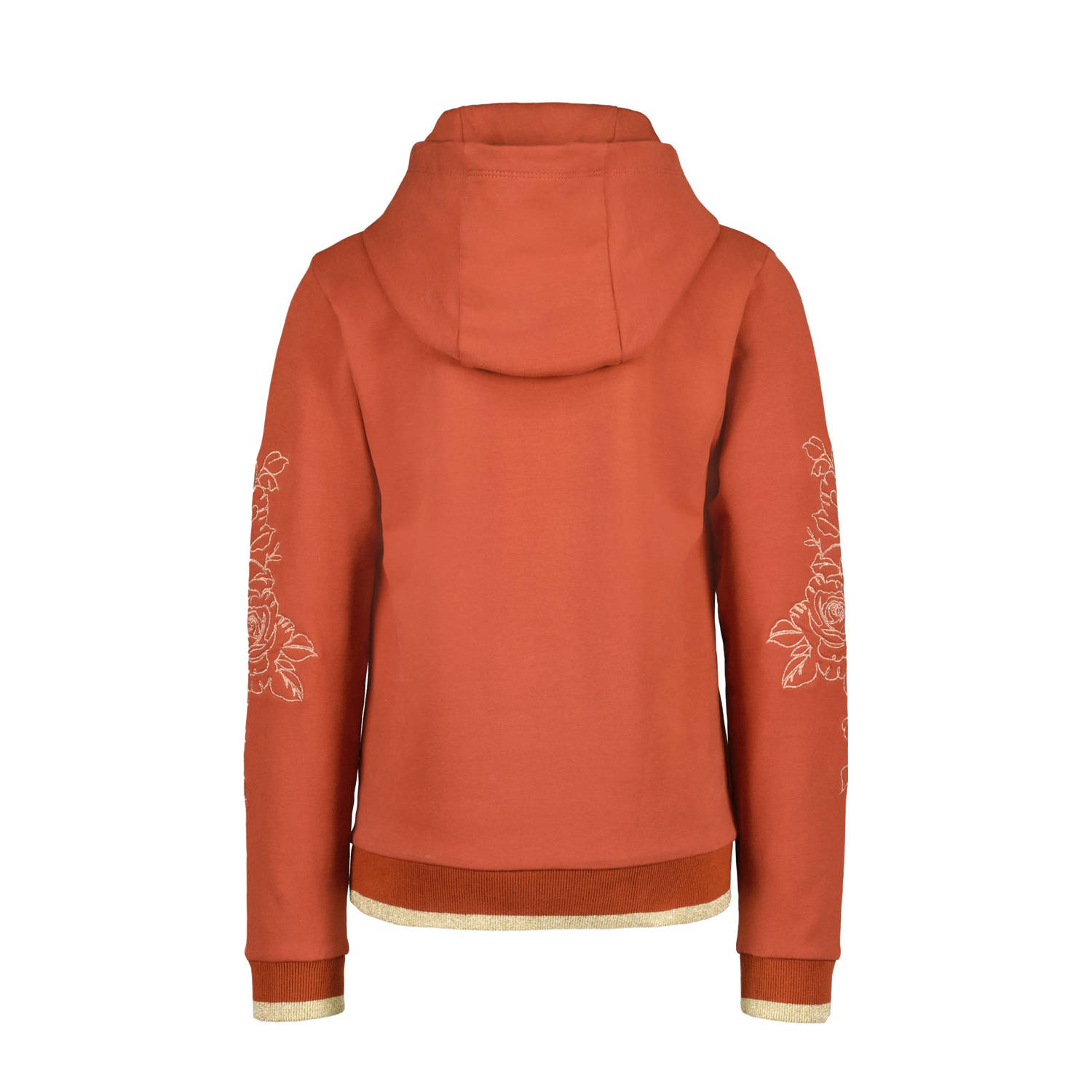 4PRESIDENT Irma hoodie met printopdruk bruin