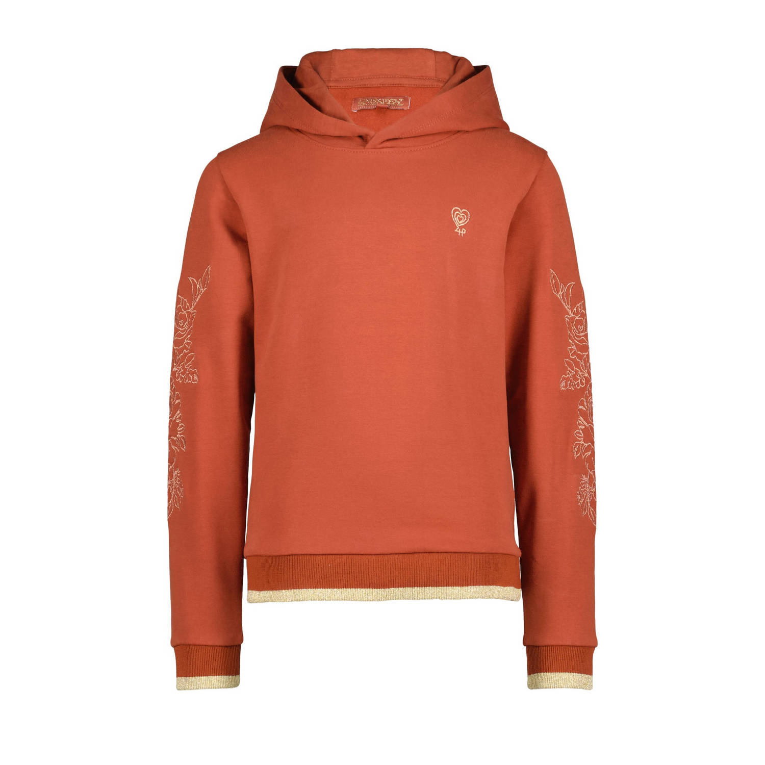 4PRESIDENT Irma hoodie met printopdruk bruin