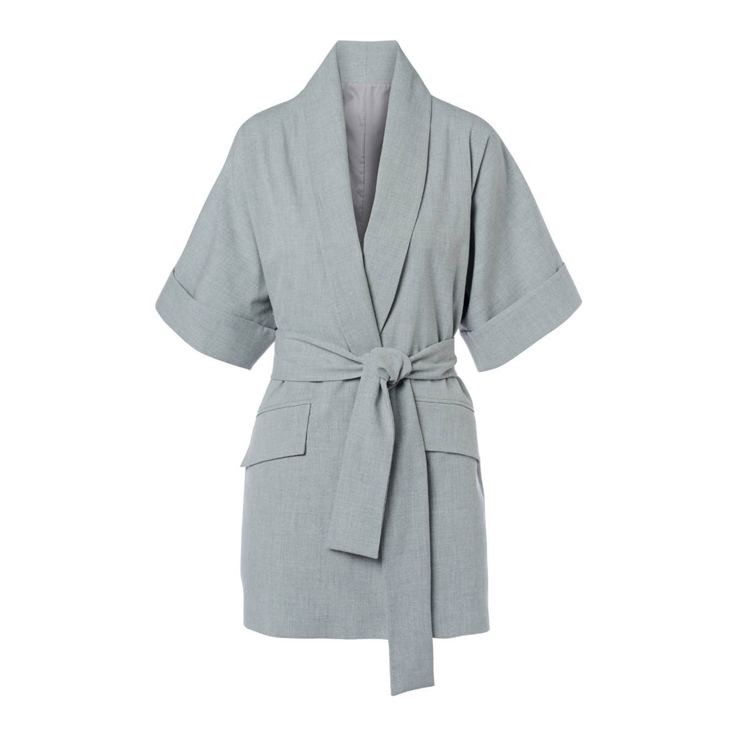 Mart Visser rechtvallende blazer Roseline grijs