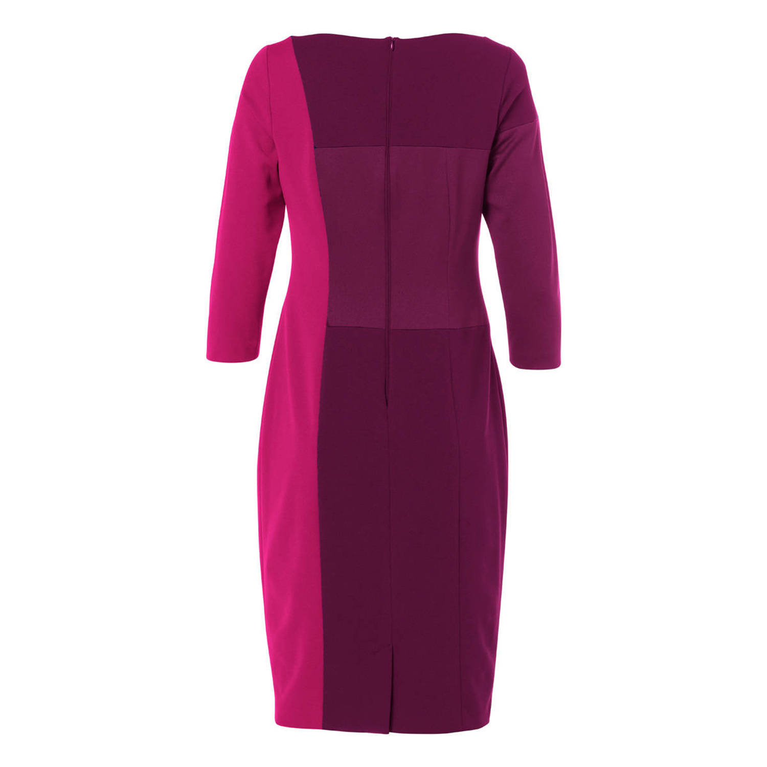 Mart Visser jurk Canehill met grafische print fuchsia paars