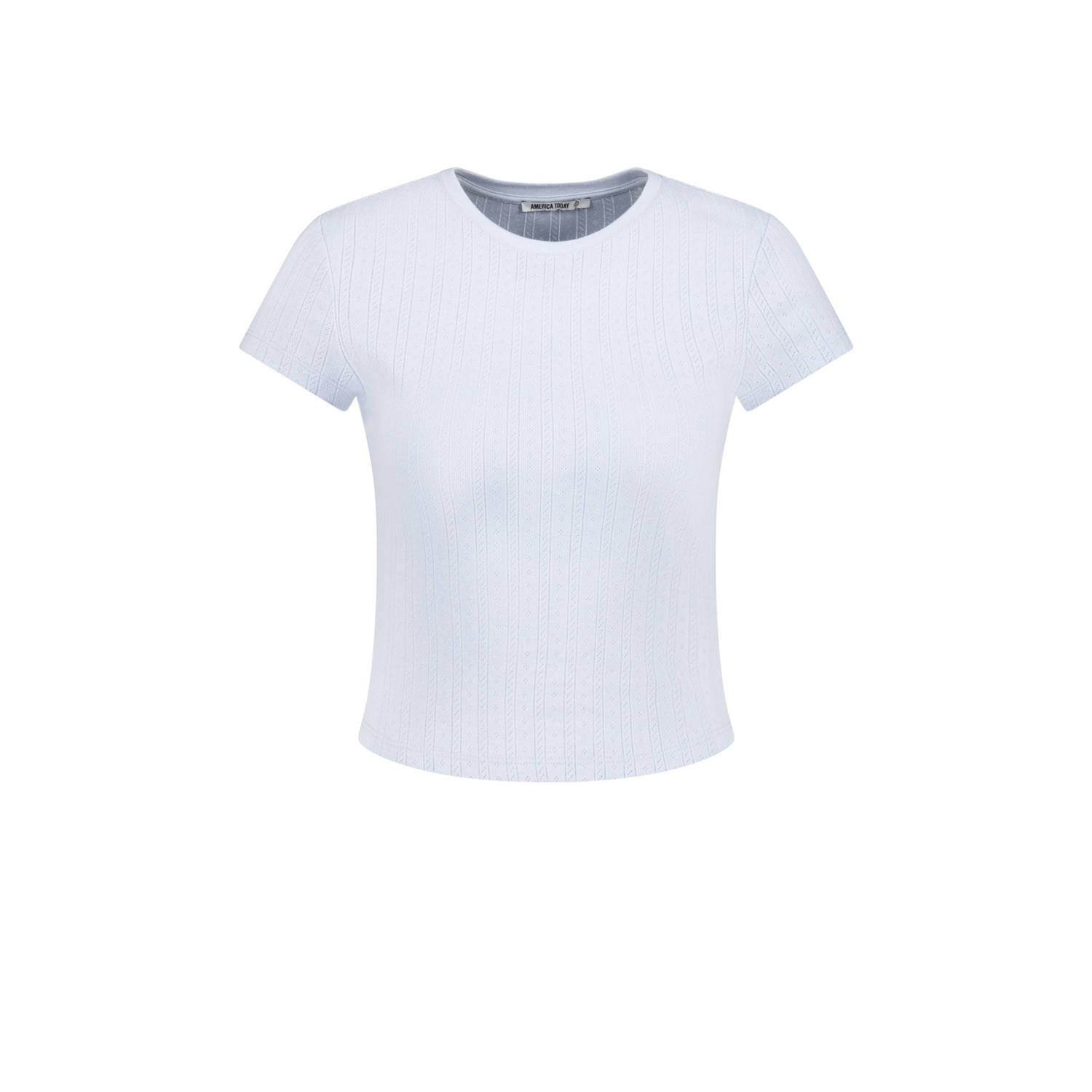 America Today T-shirt lichtblauw